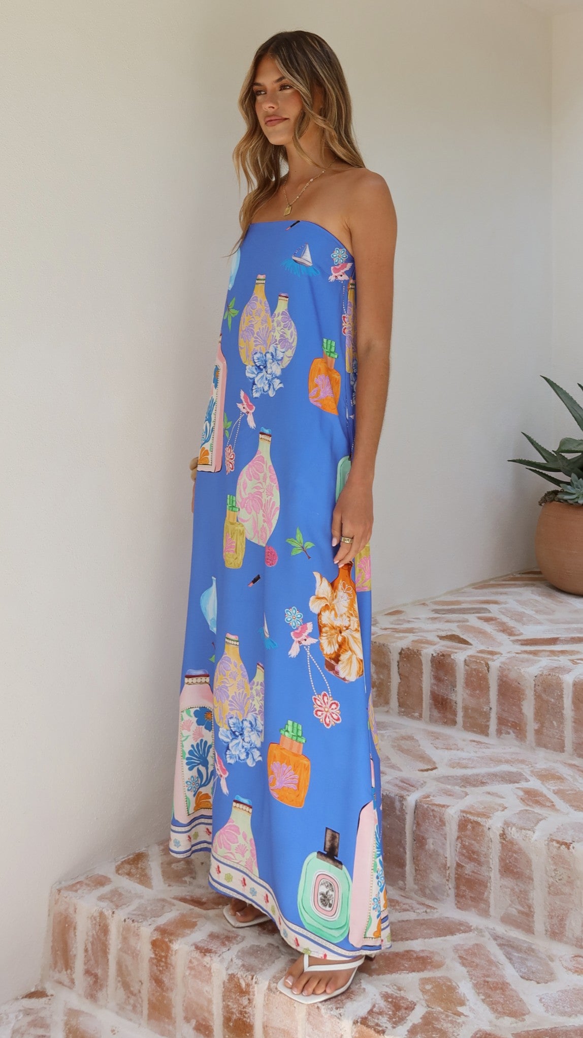 Elida Strapless Maxi Dress - Perfume Dreams - Billy J
