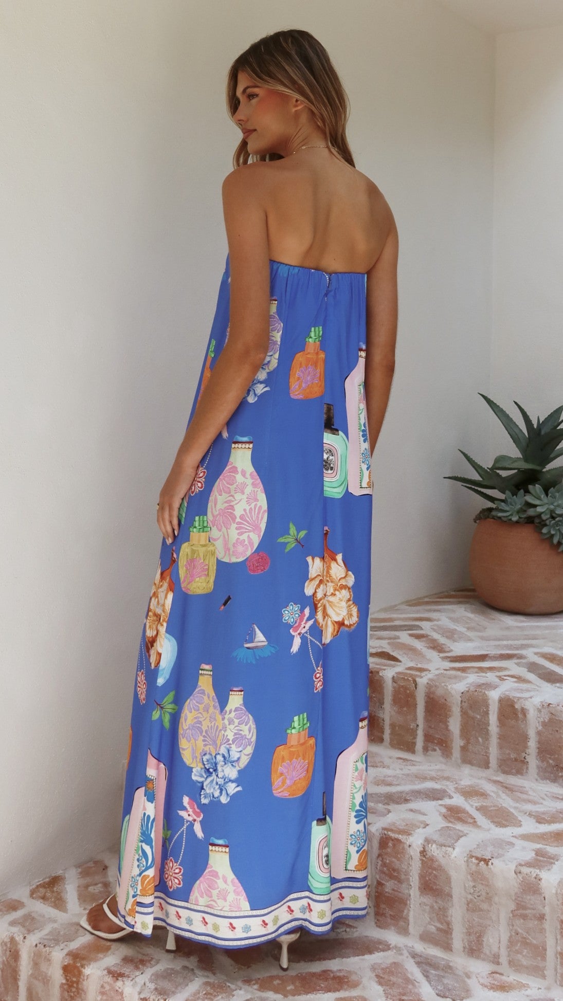 Elida Strapless Maxi Dress - Perfume Dreams - Billy J