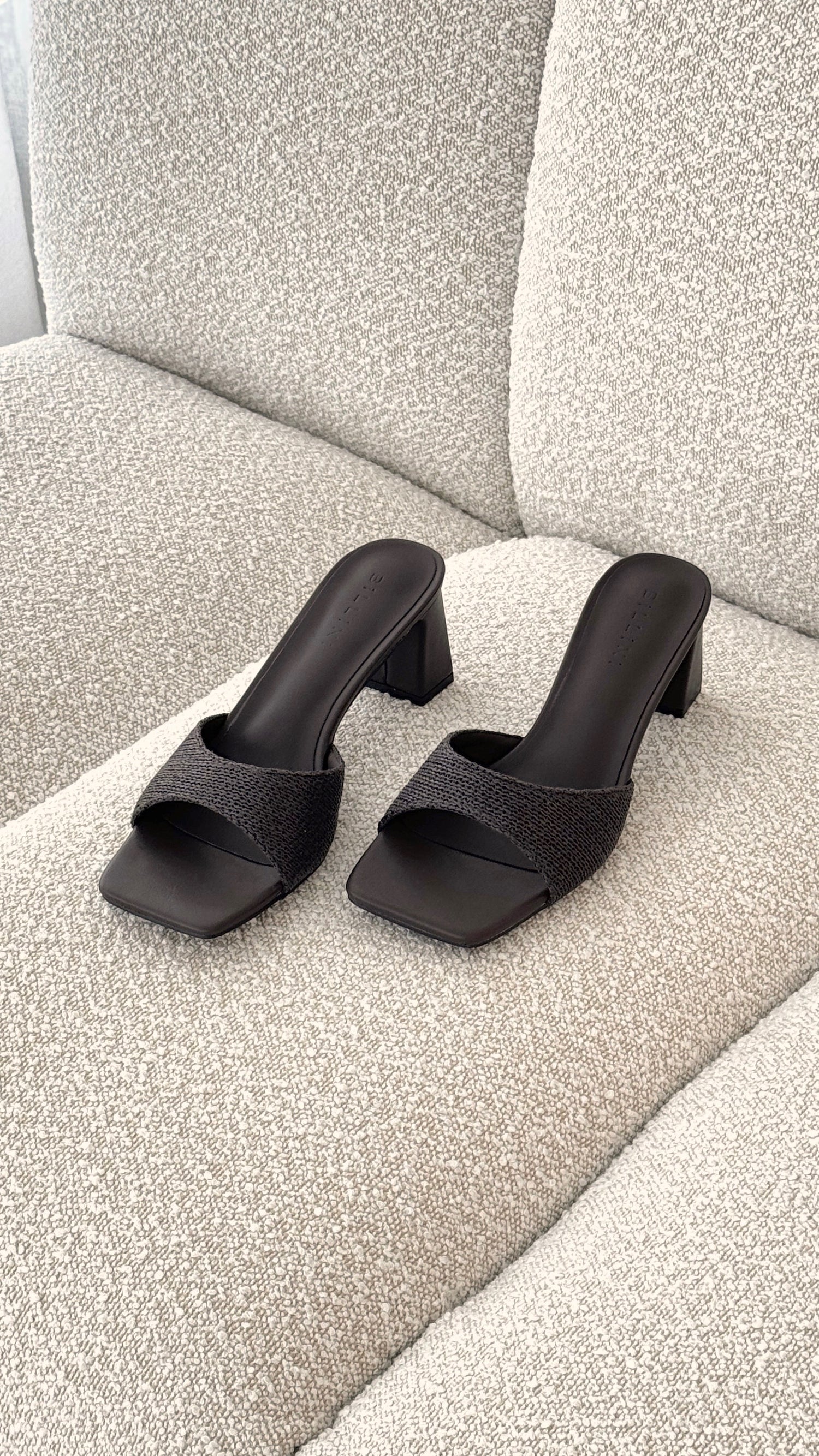 Freda Heel - Chocolate Raffia - Billy J