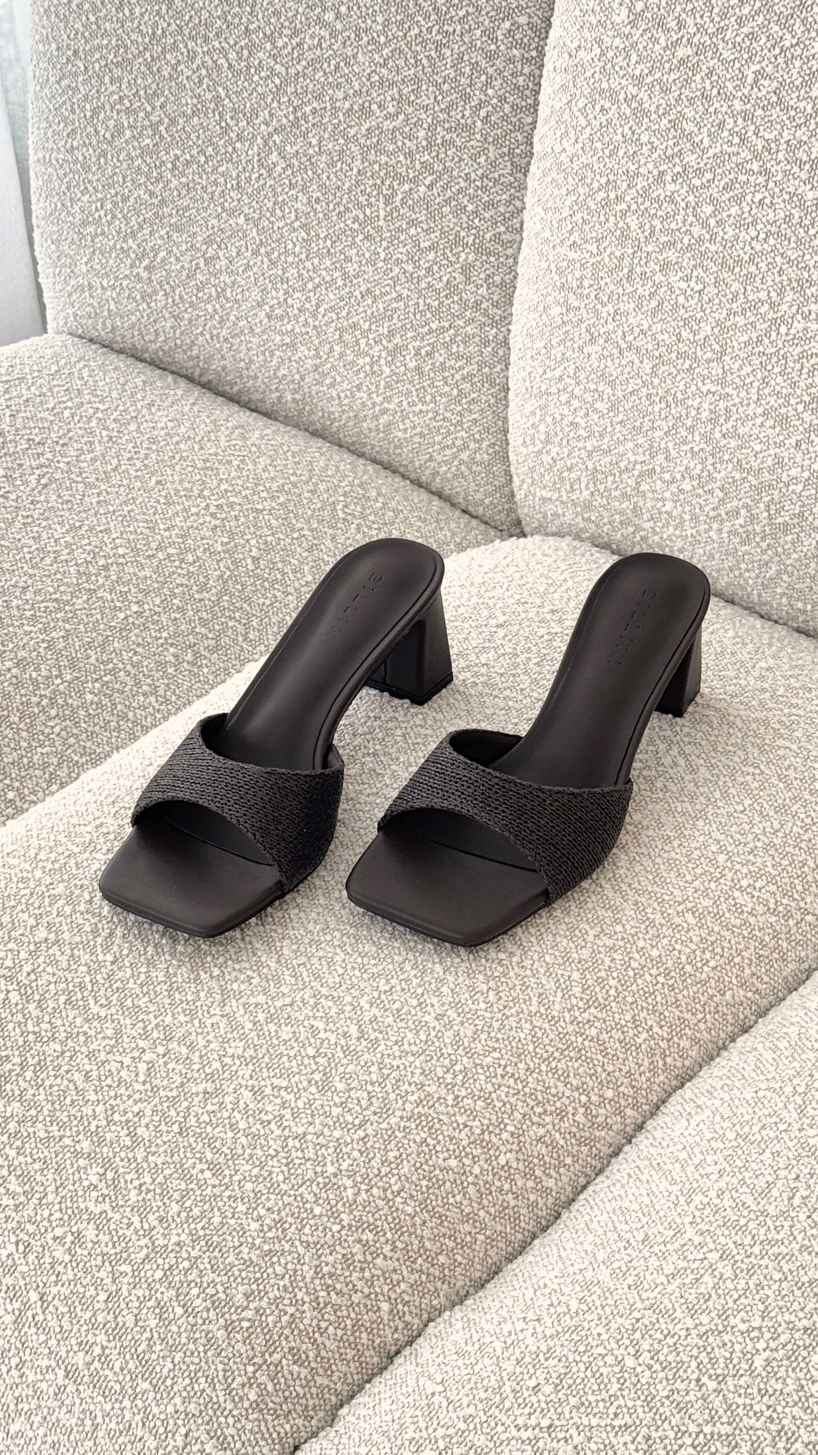 Freda Heel - Chocolate Raffia - Billy J