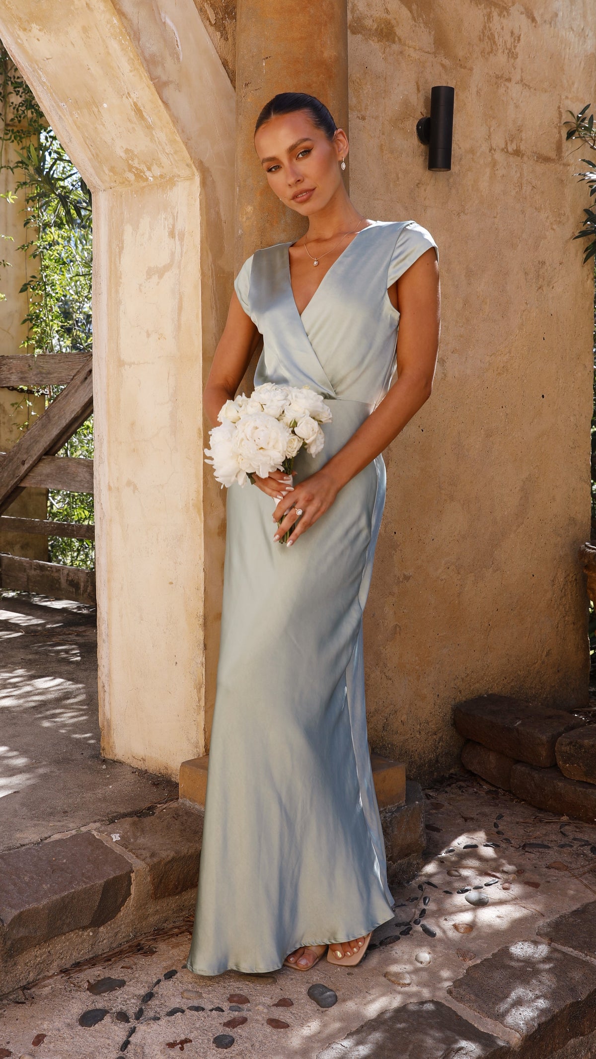 billy j sage green dress 6 / Sage