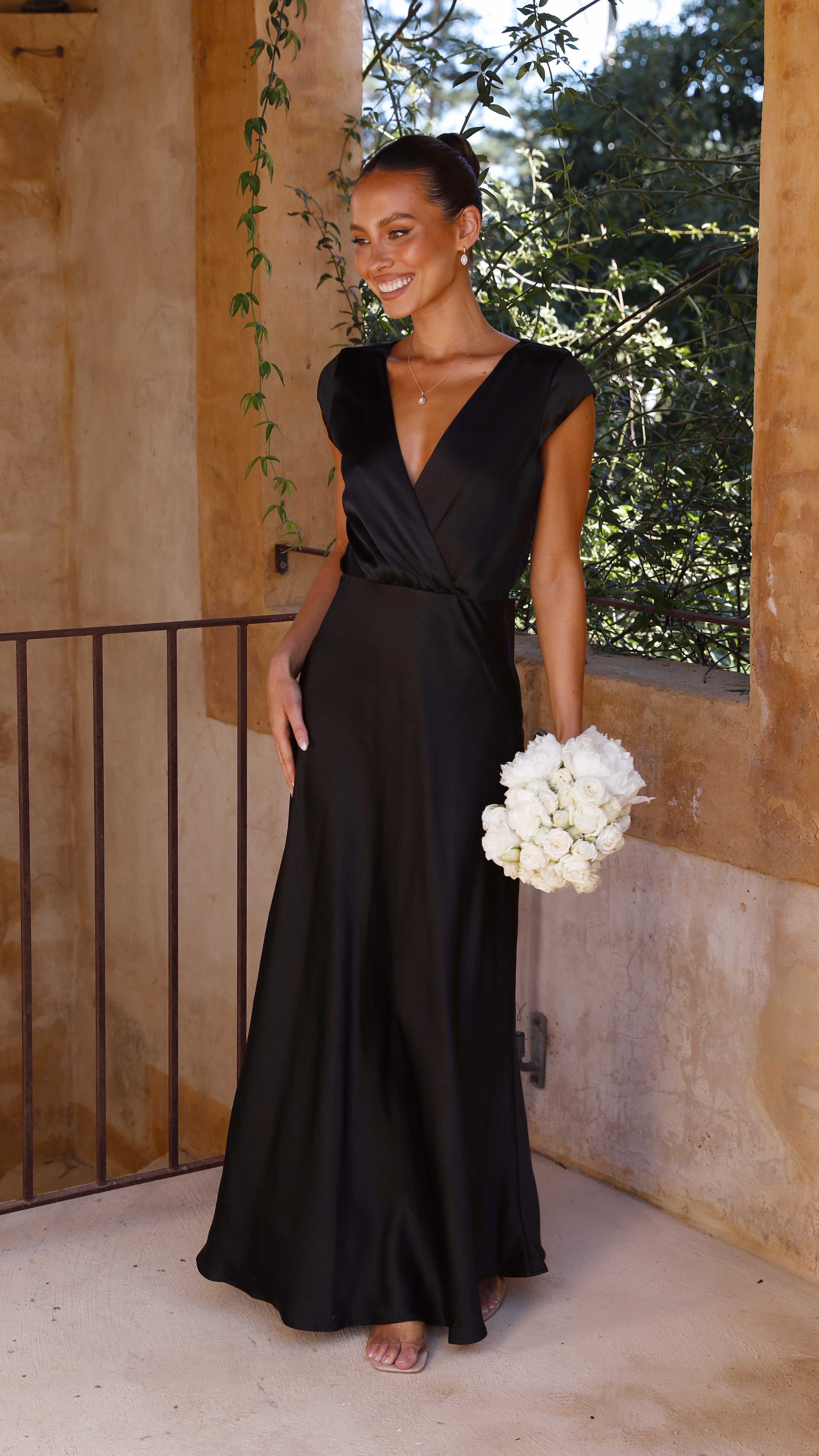 Auria Off Shoulder Maxi Dress - Black - Buy Women's Maxi Dresses