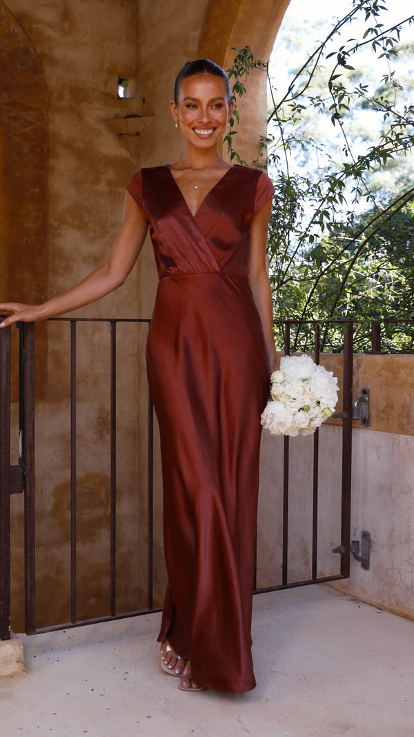 Selma Maxi Dress - Rust - Billy J