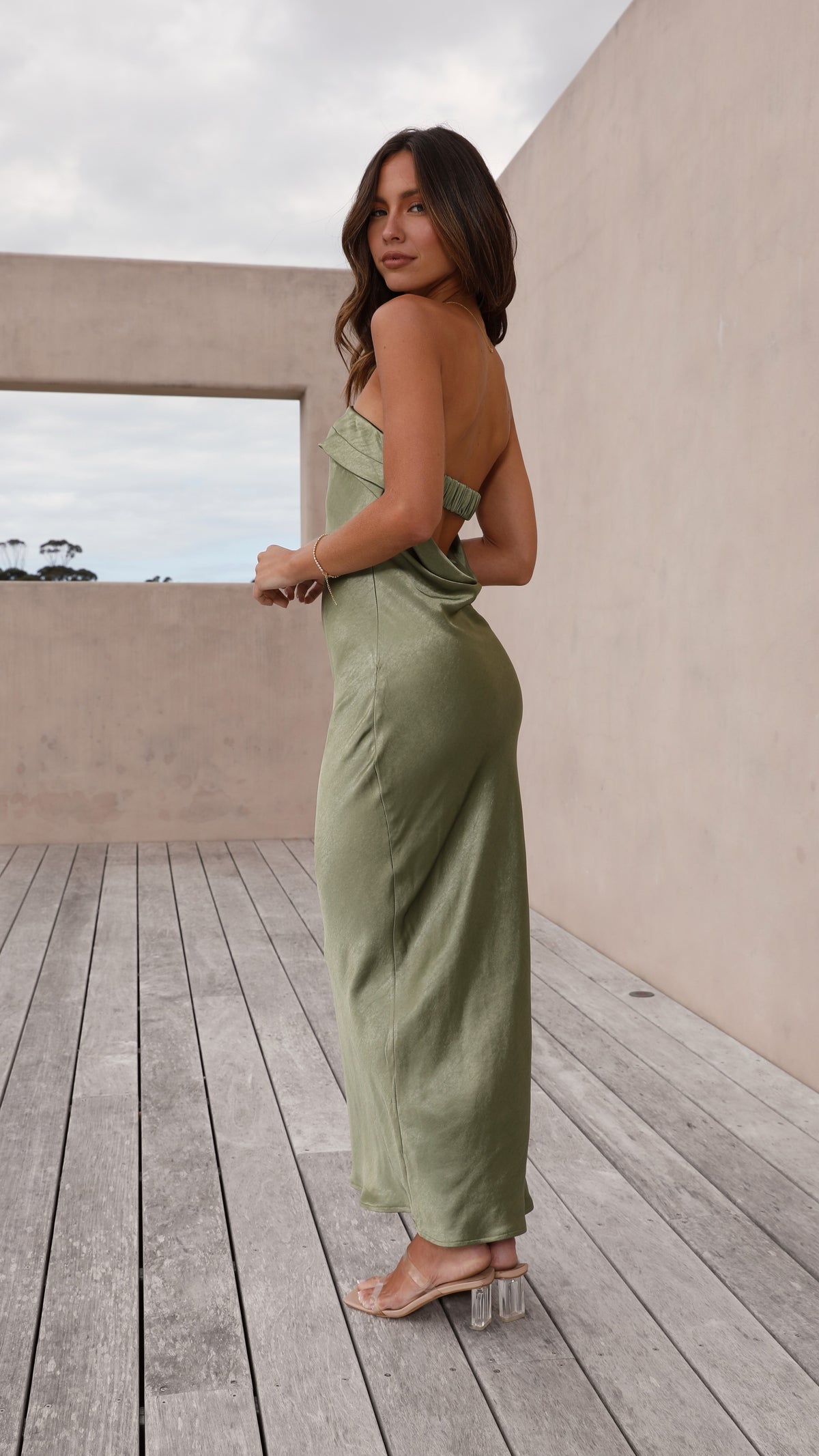 Gisele Maxi Dress - Olive - Buy Women's Dresses