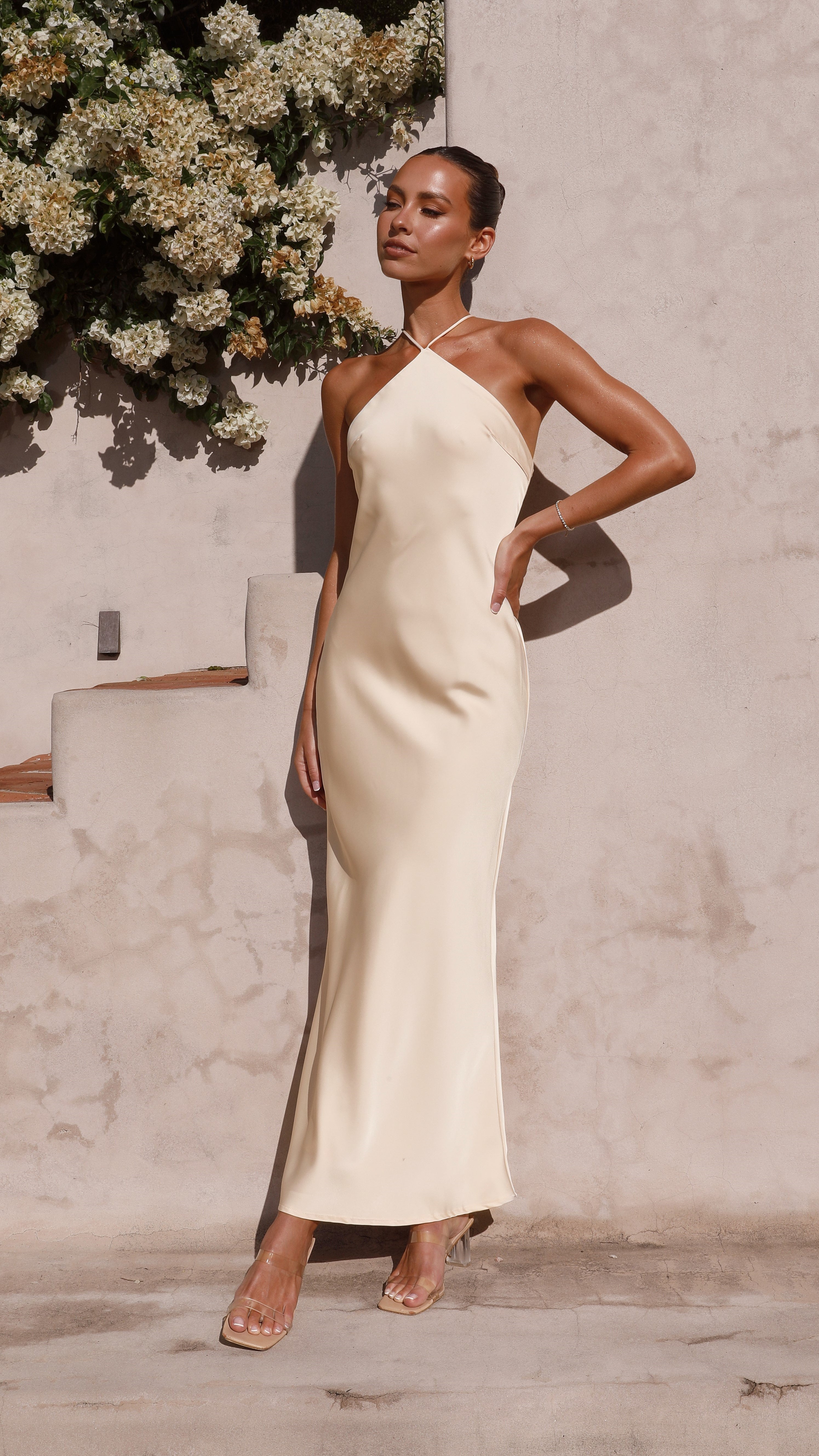 Chiara Maxi Dress - Soft Gold - Billy J