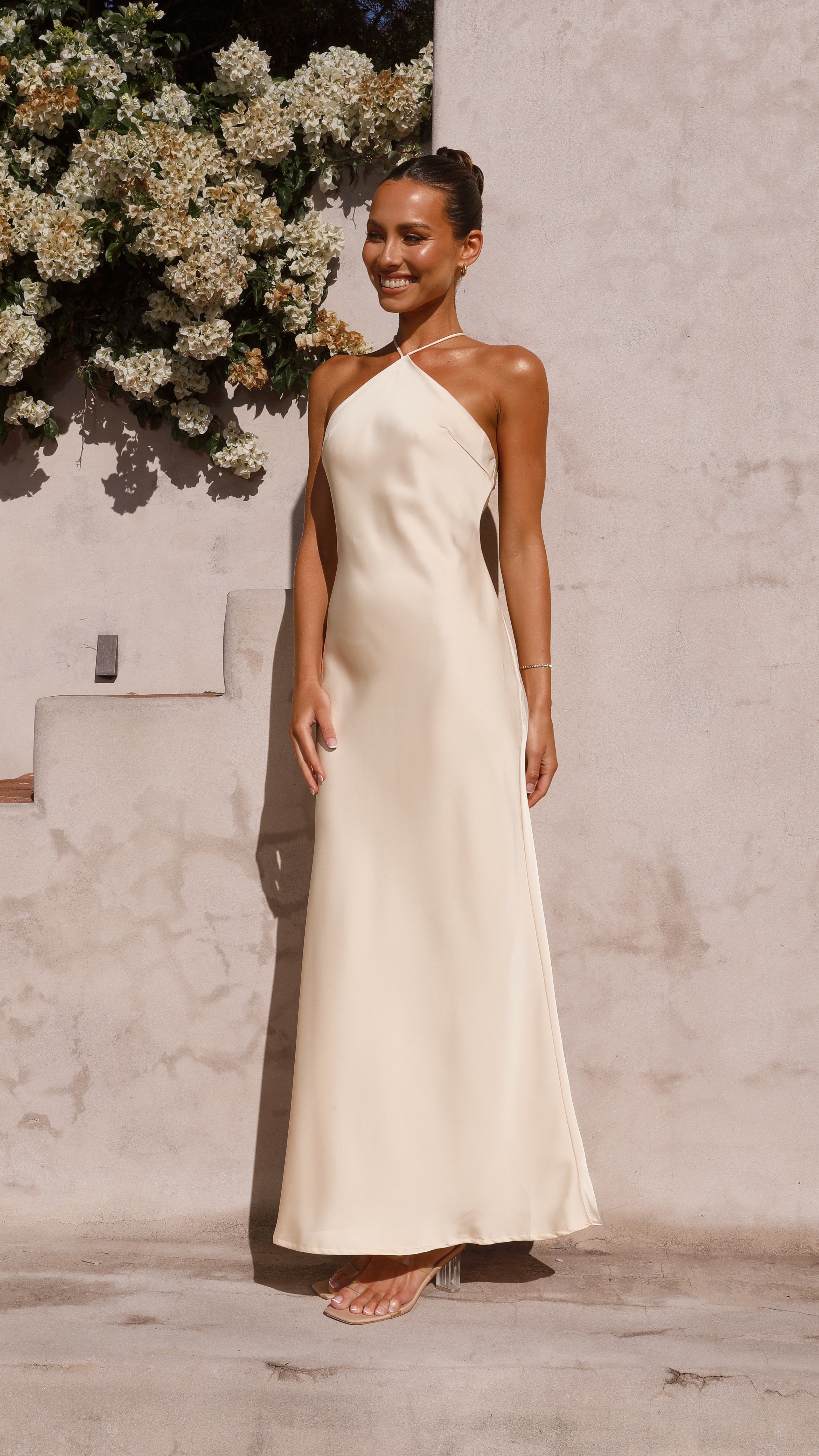 Chiara Maxi Dress - Soft Gold - Buy Women's Dresses - Billy J