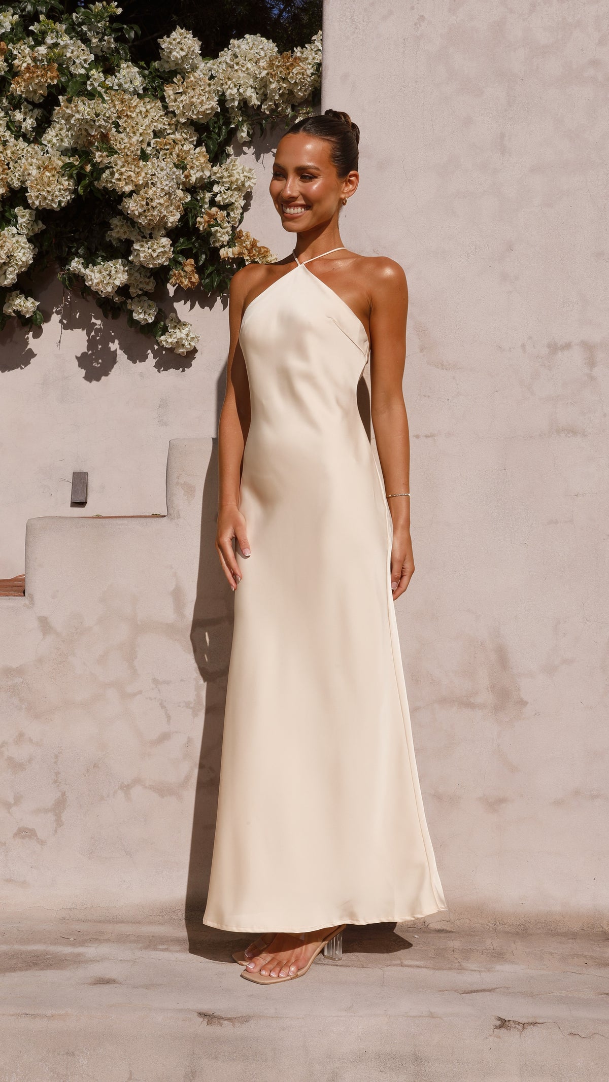 cleo floral maxi dress Cleo cut-out maxi