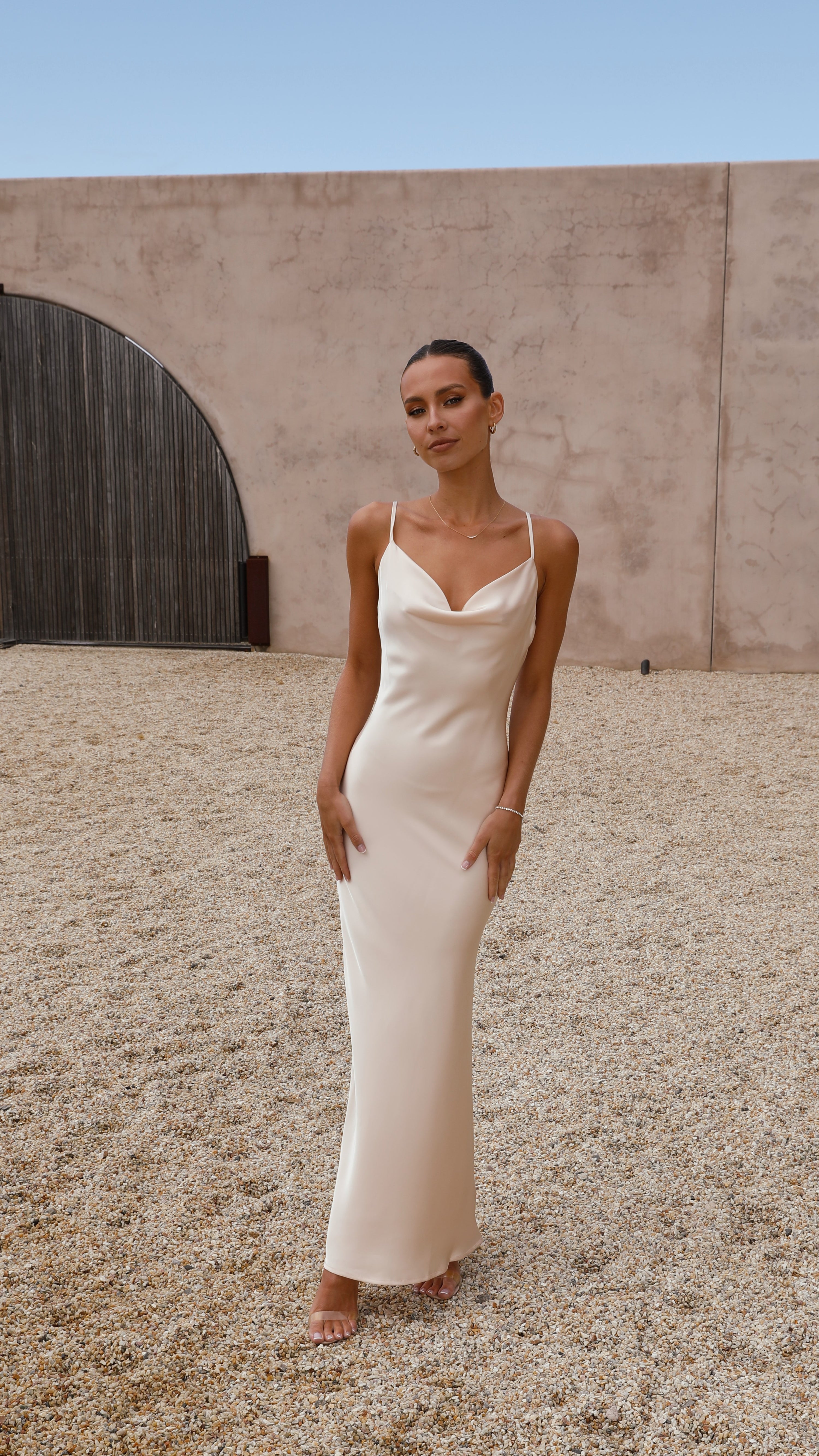 Willow Maxi Dress - Soft Gold - Billy J