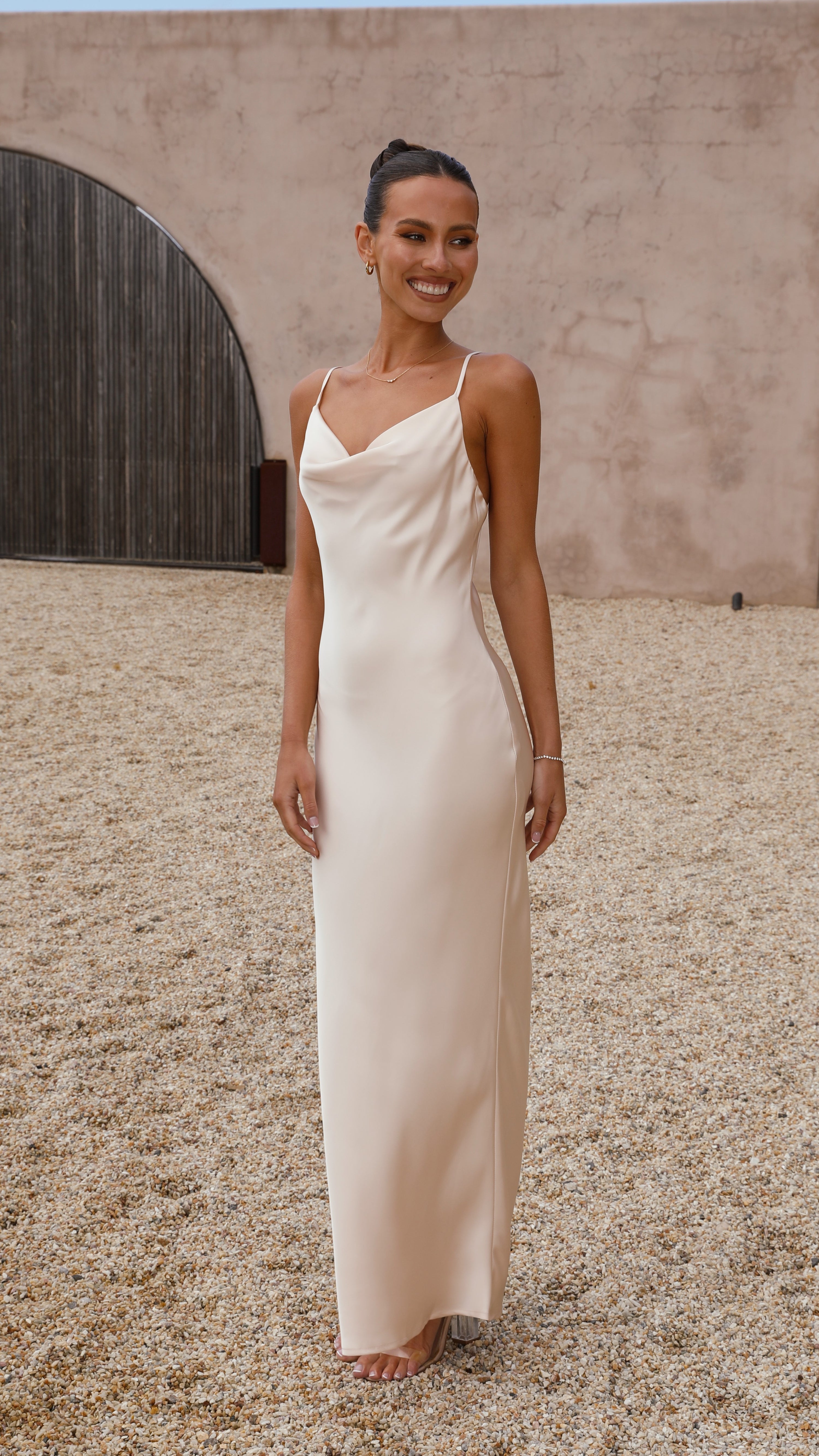 Willow Maxi Dress - Soft Gold - Billy J