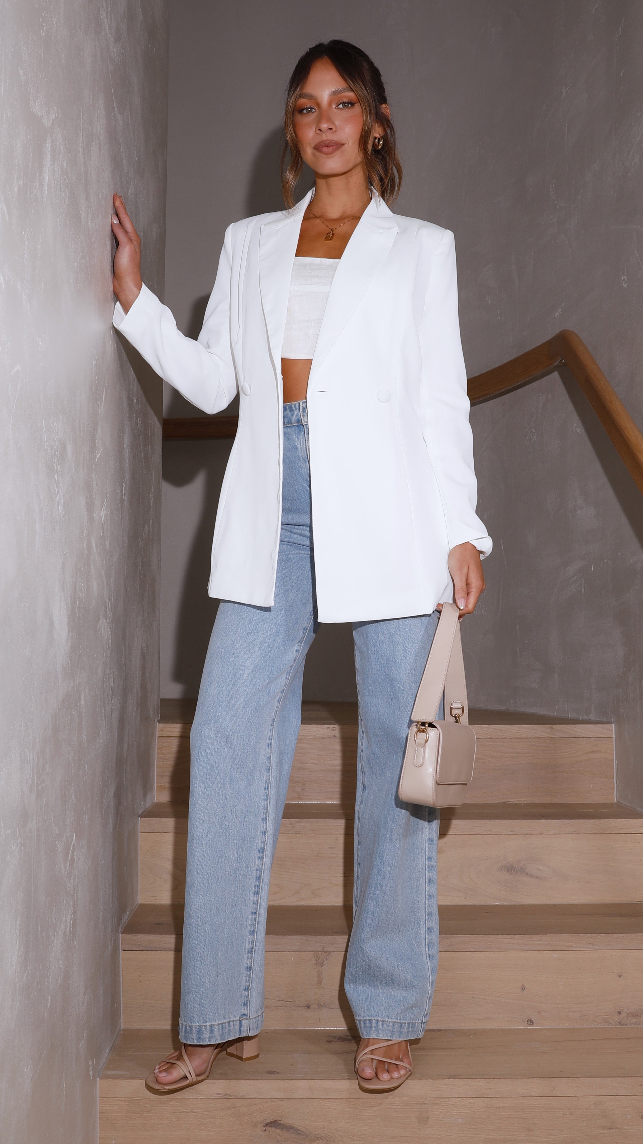 Hada Blazer - White - Billy J