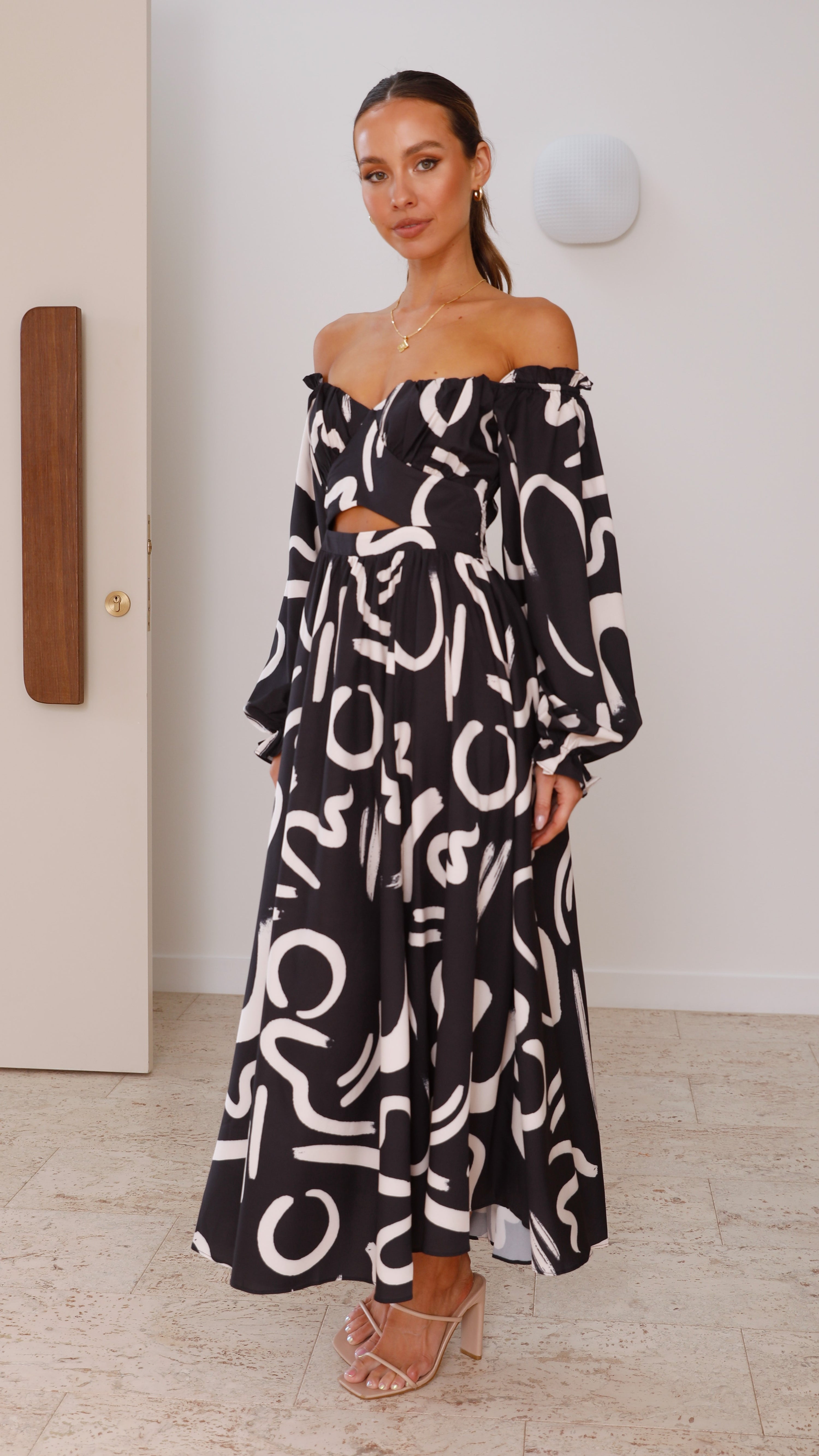 Freya Maxi Dress - Black - Billy J