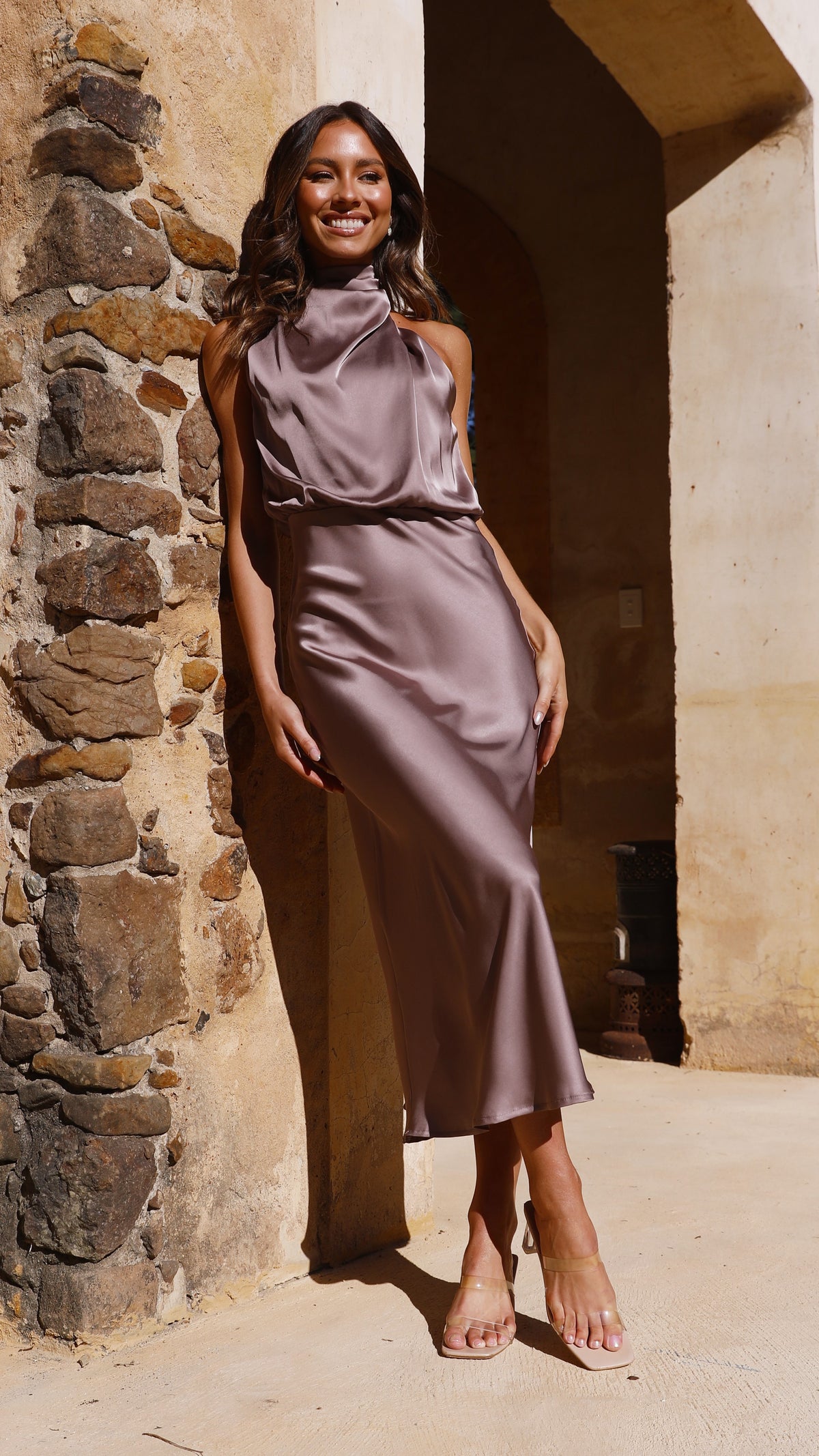 mushroom colour bridesmaid dress Chosen by brides, loved by bridesmaids , Our most adored bridesmaids dresses in two neutral shades - Light Taupe and Mushroom