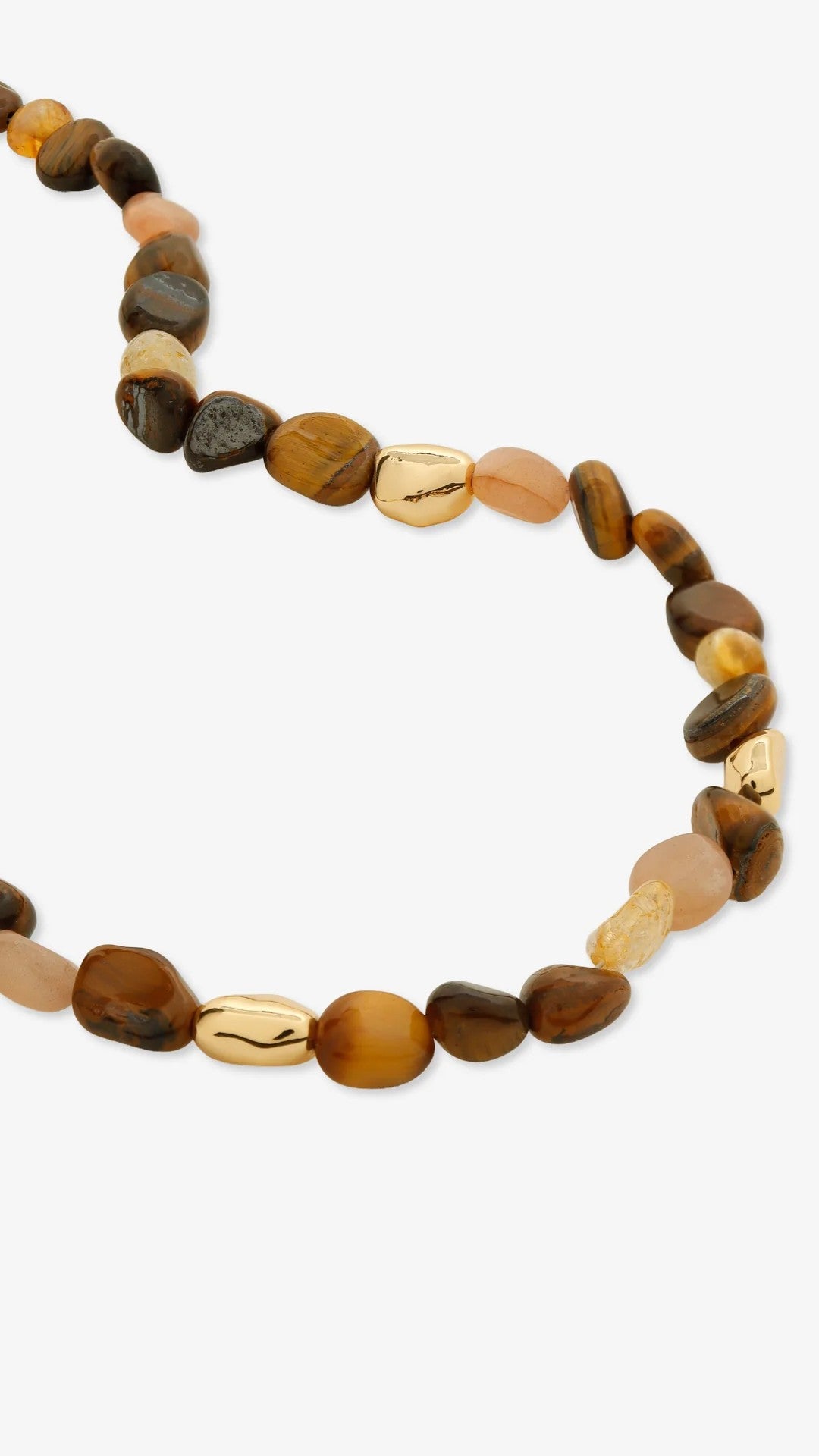 Kohen Beaded Necklace - Golden Brown - Billy J