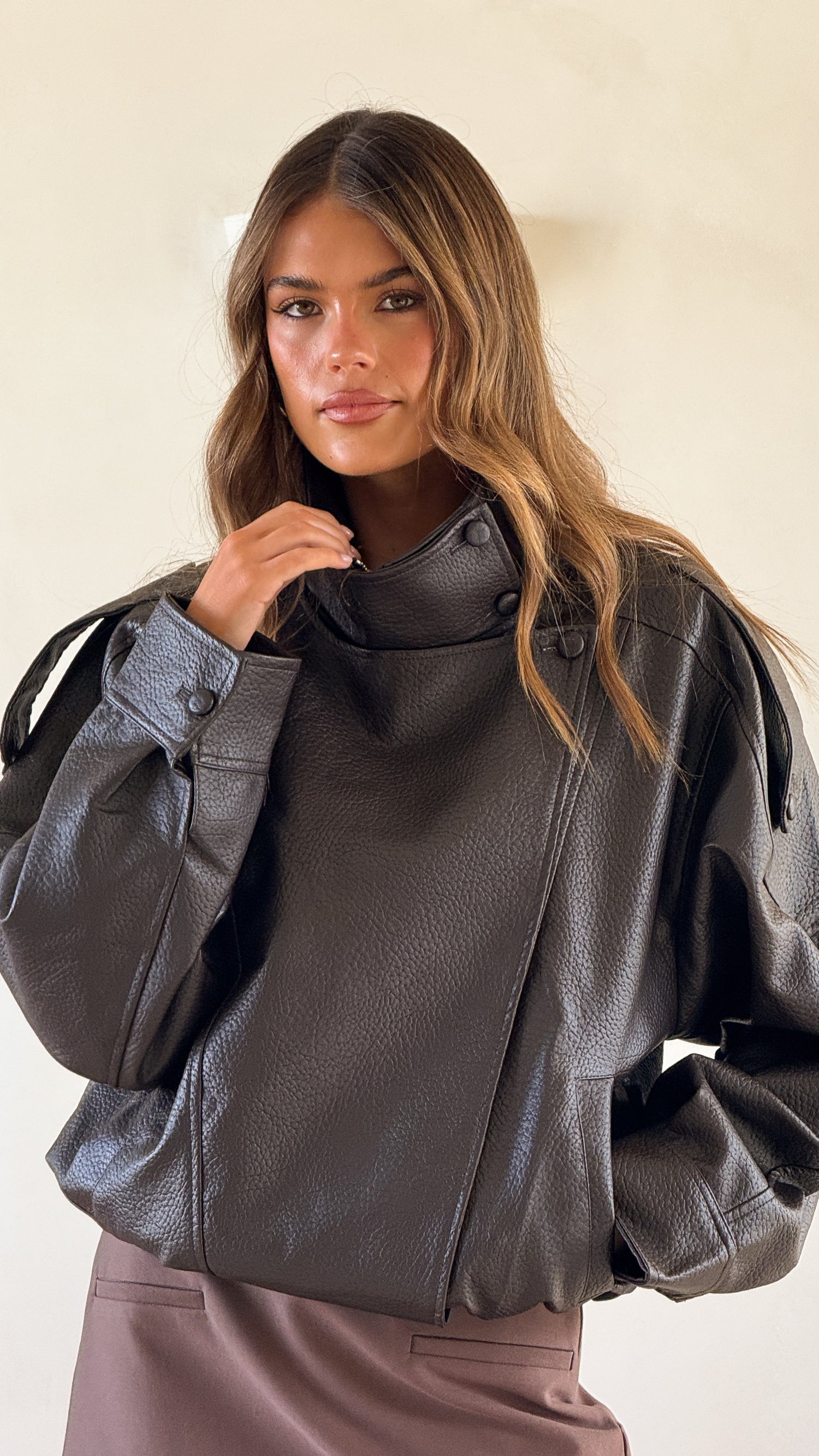 Asher Bomber Jacket - Chocolate - Billy J