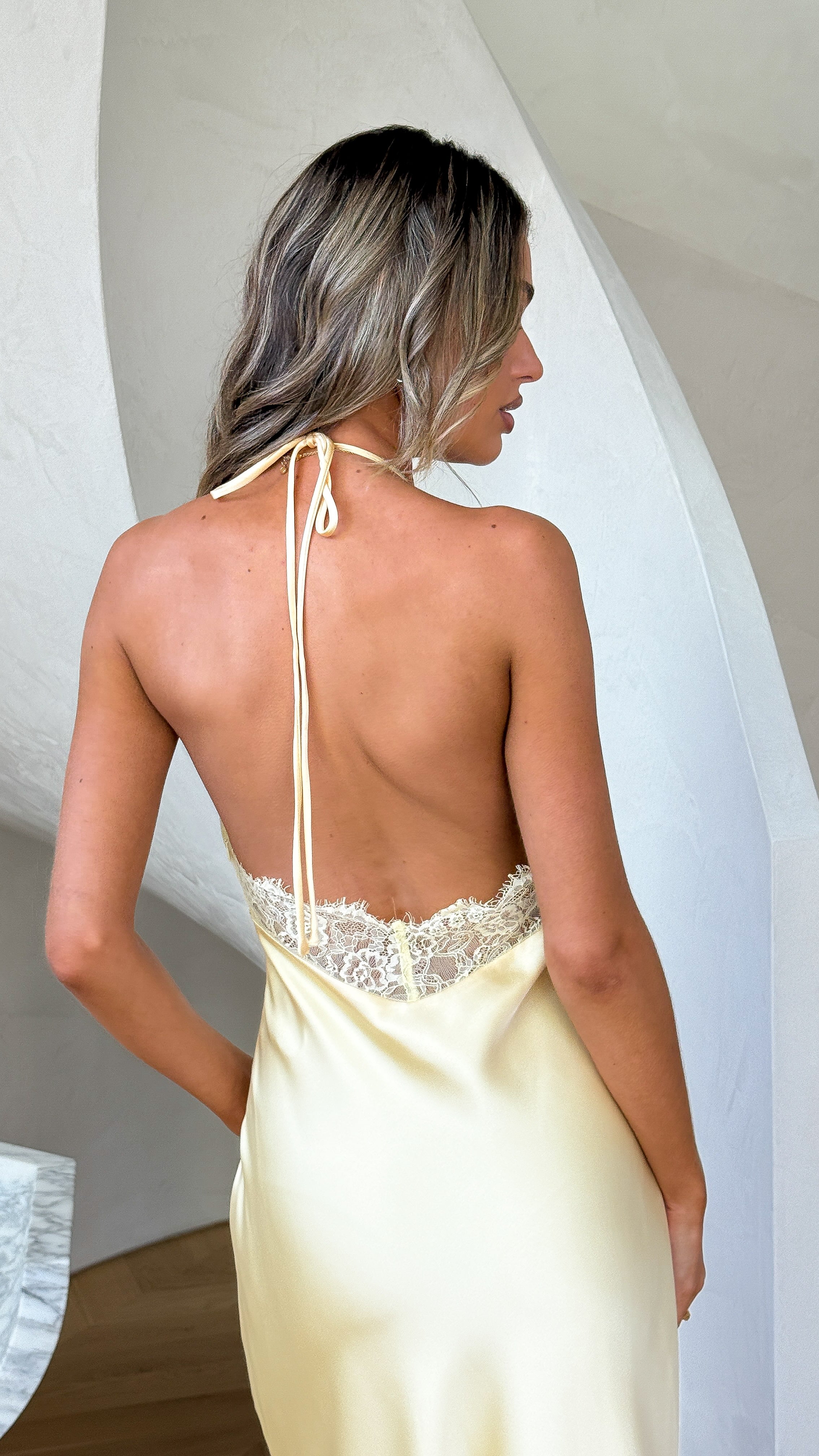 Harlow Maxi Dress - Yellow - Billy J