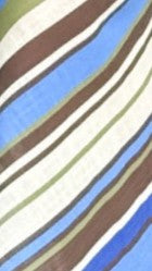 Saranya Scarf Top and Maxi Skirt Set - Blue/Khaki Stripe - Billy J