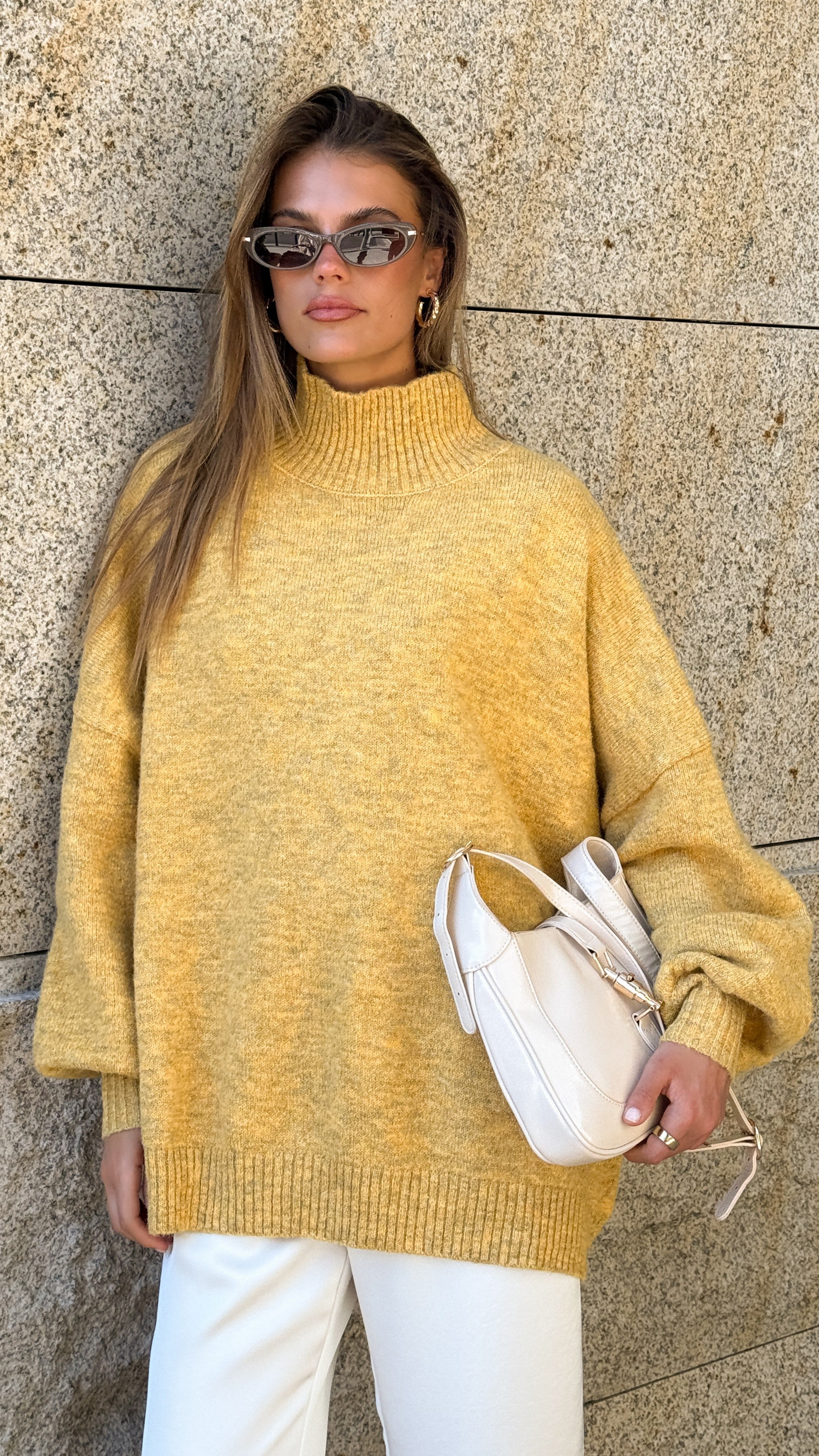 Harita Knitted Sweater - Mustard - Billy J