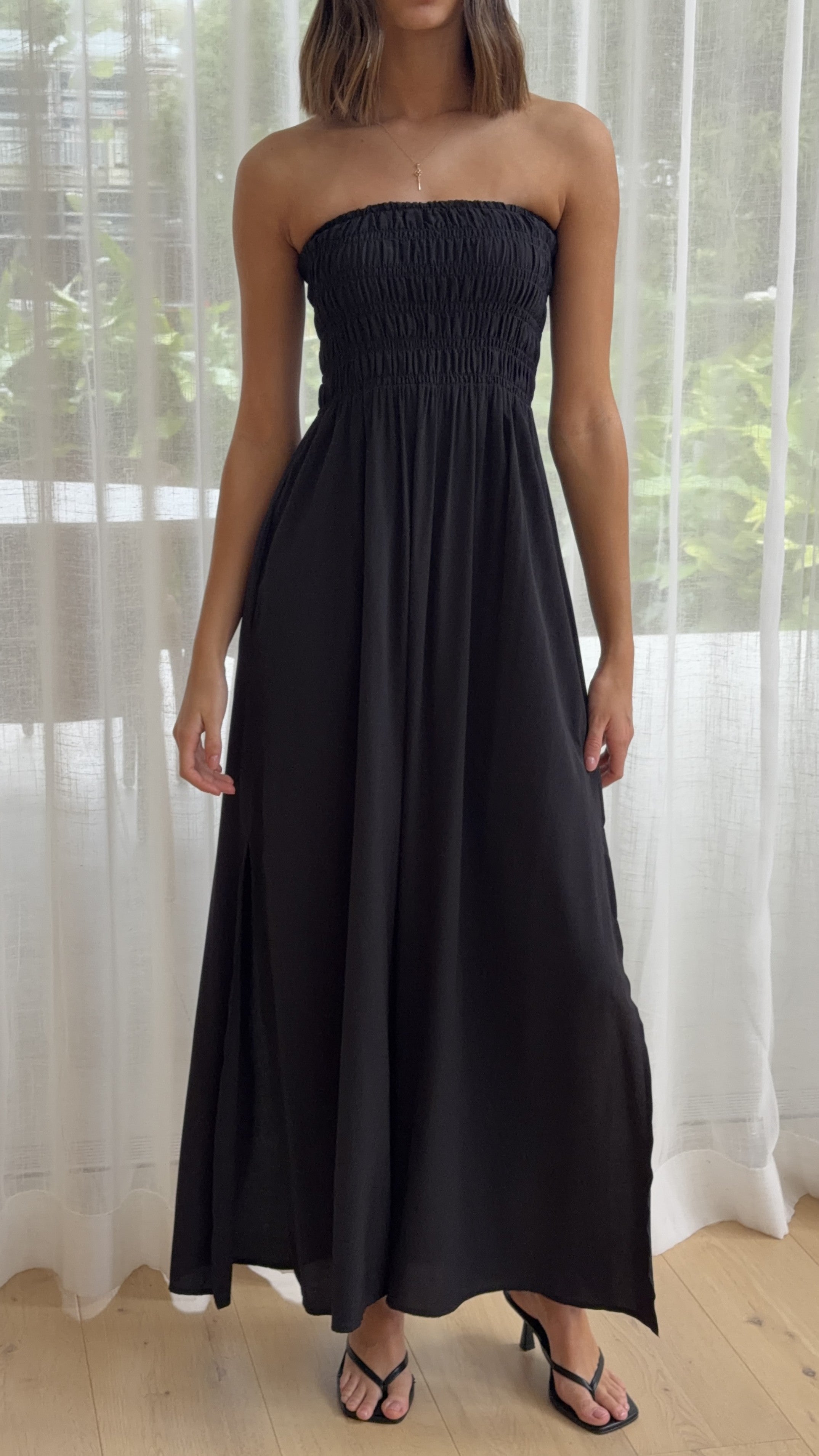 Marcy Maxi Dress - Black - Billy J