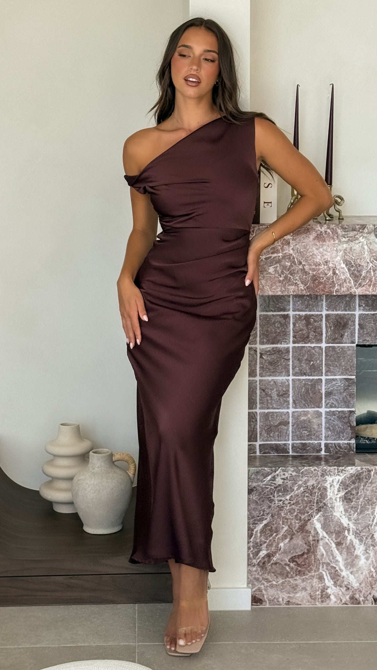 Gigi Maxi Dress - Chocolate - Billy J
