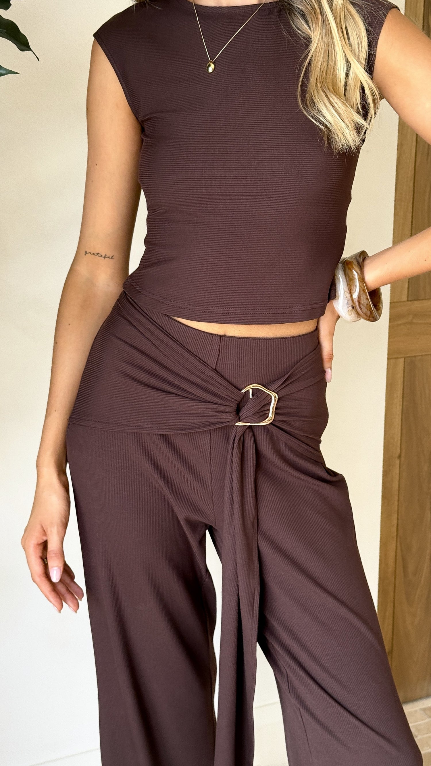 Elaya Pants - Chocolate - Billy J
