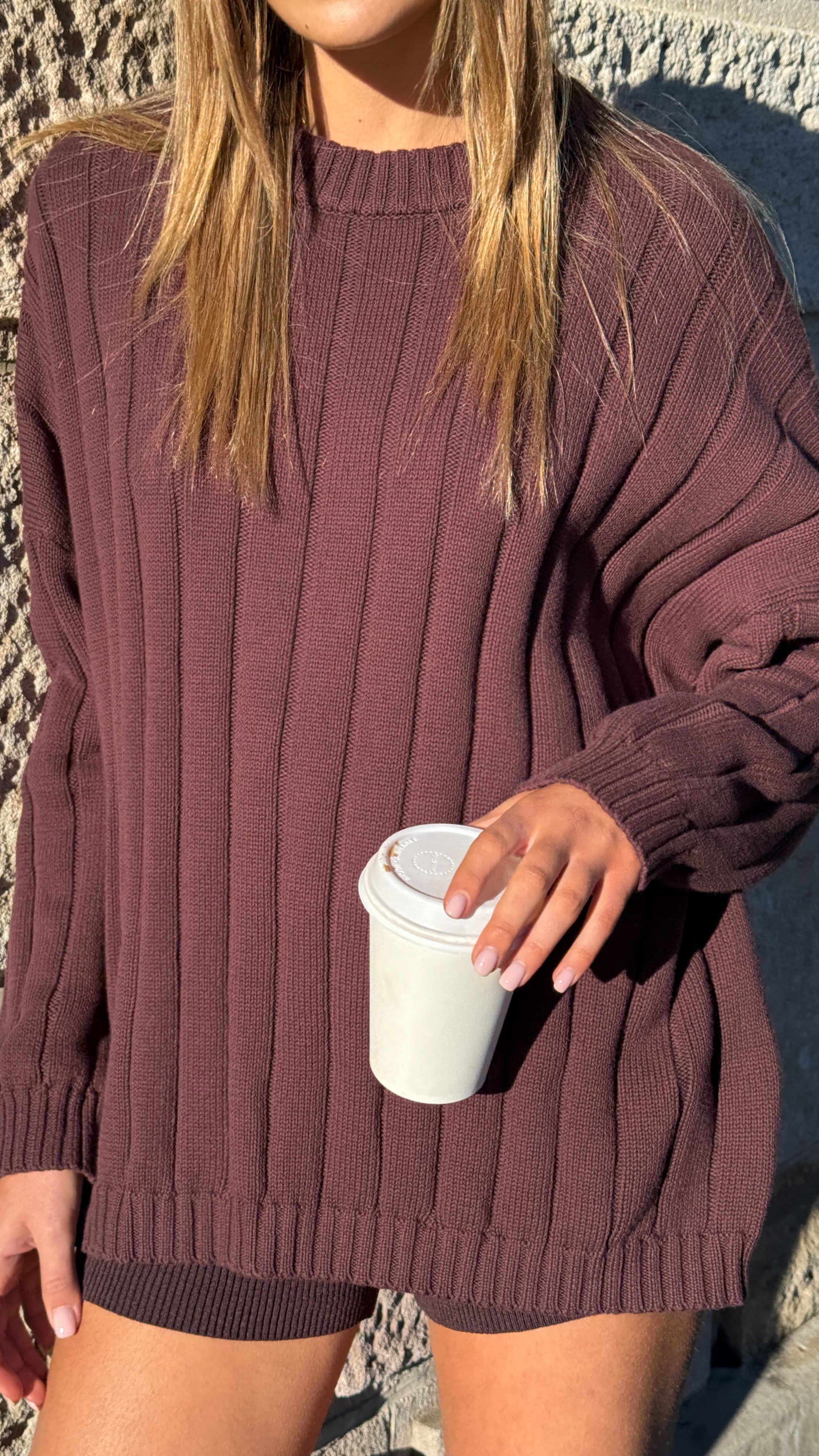 Naiva Oversized Knit - Brown - Billy J
