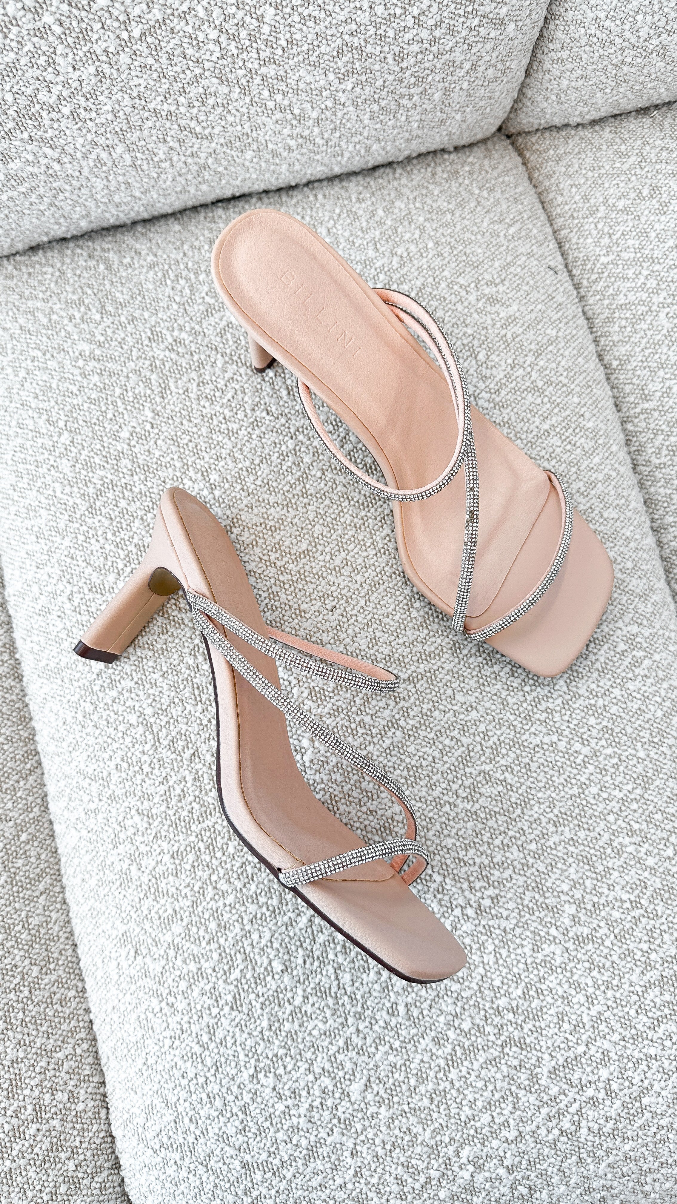 Femi Heel - Nude Diamante - Billy J
