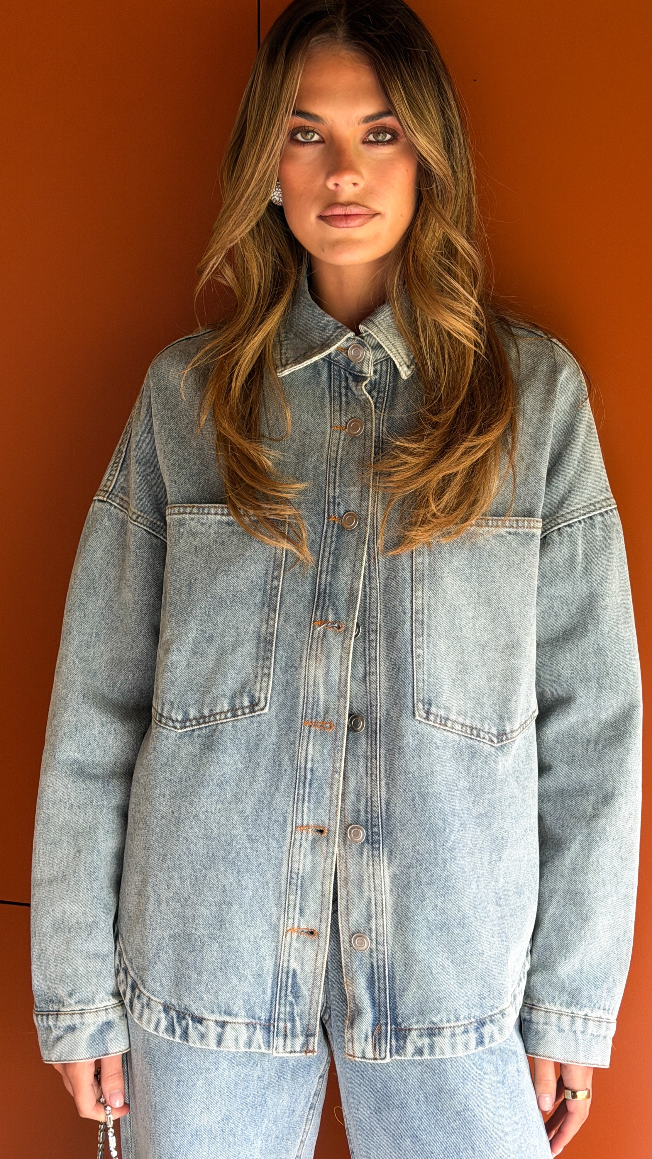 Zina Denim Jacket - Mid Blue - Billy J