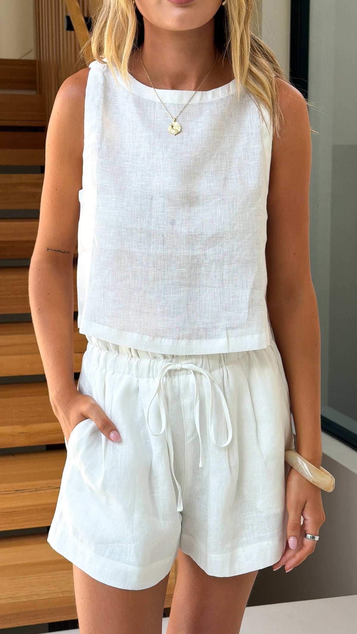Ingrid Shorts - White - Billy J