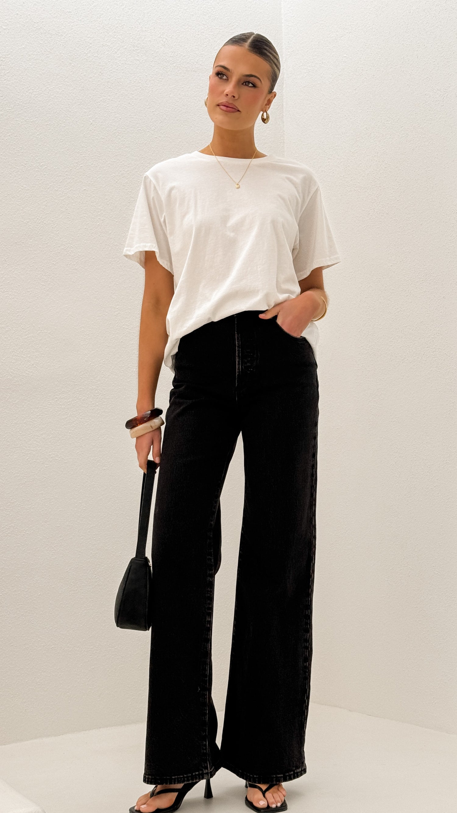 Rollas Sailor Scoop Long Jean - Black Sand - Billy J