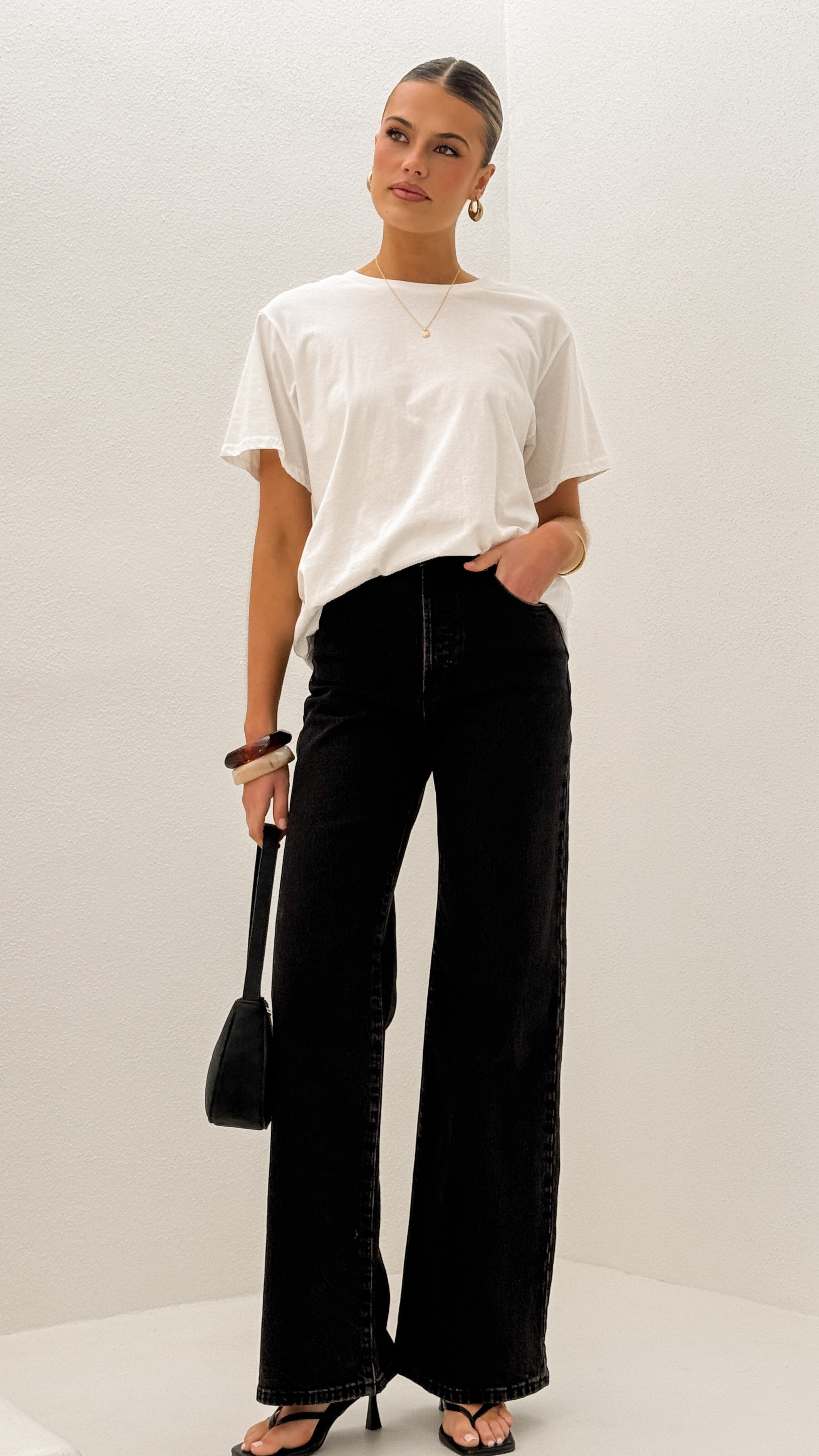 Rollas Sailor Scoop Long Jean - Black Sand - Billy J