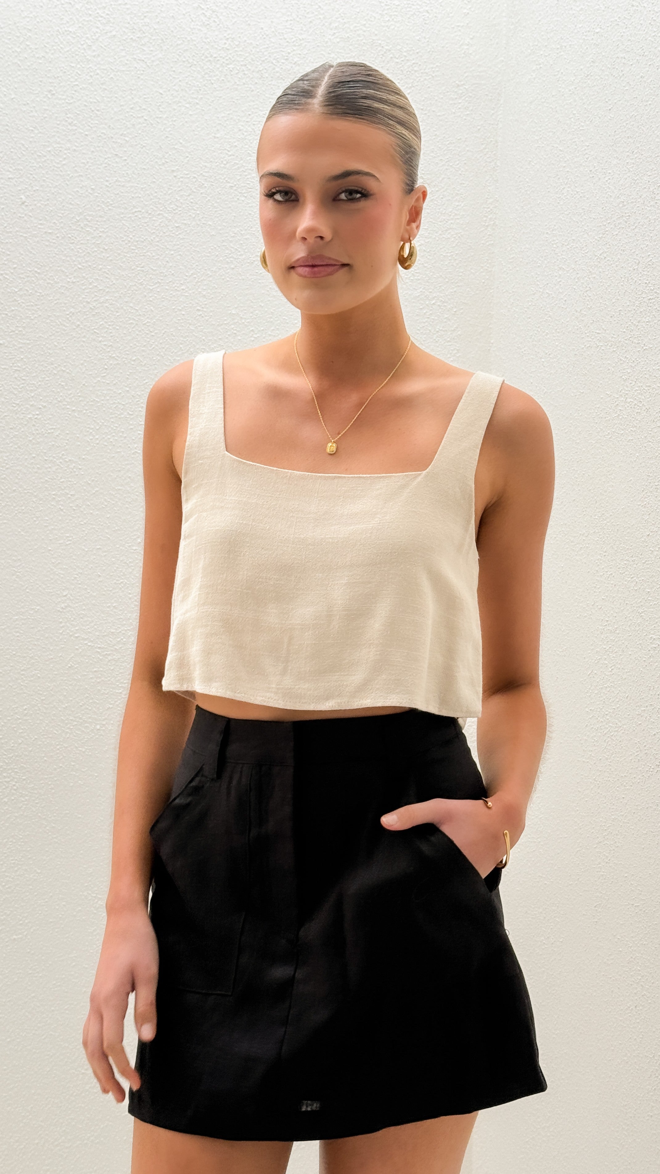 Maggie Mini Skirt - Black - Billy J