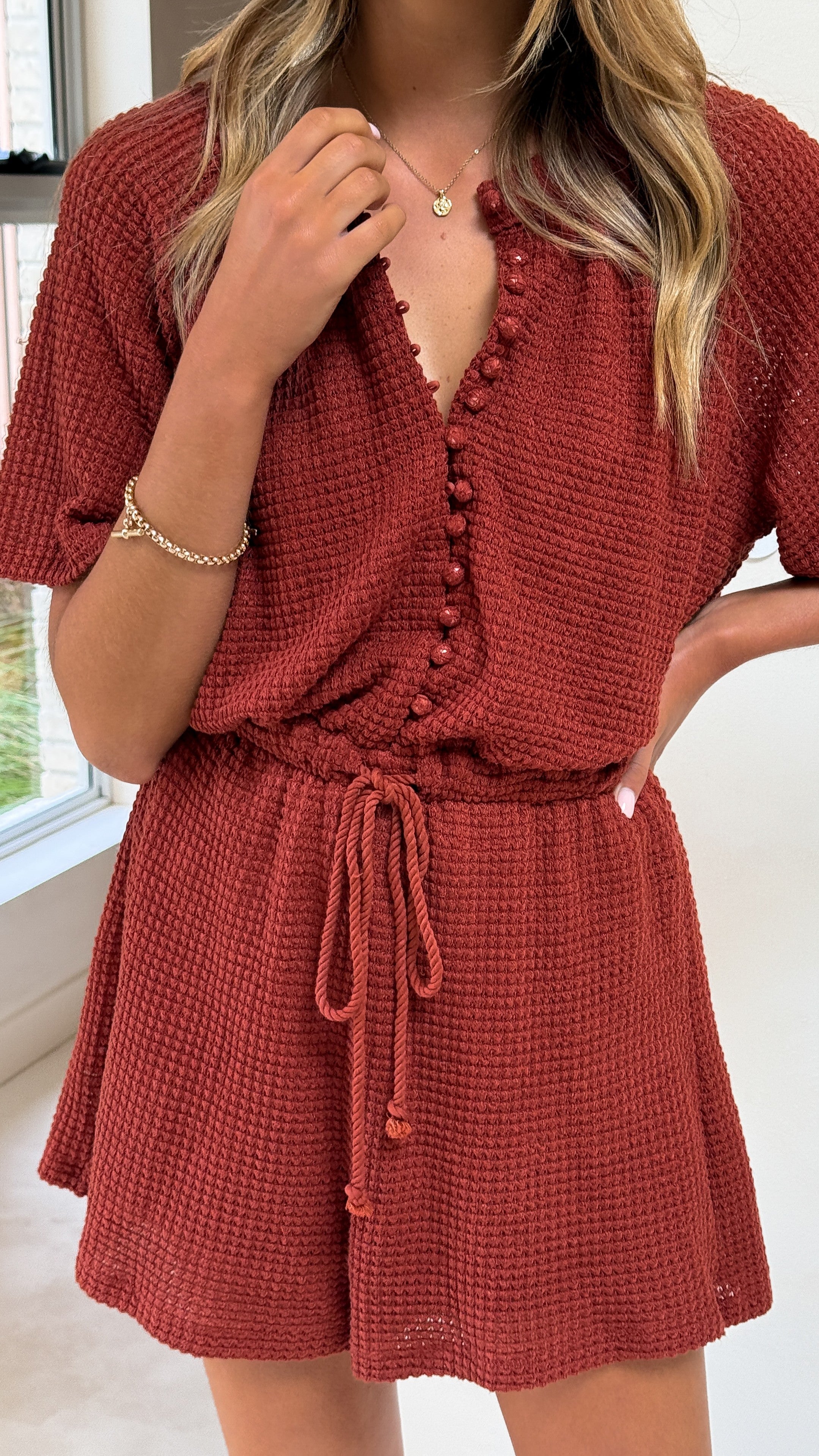 Loula Playsuit - Rust - Billy J