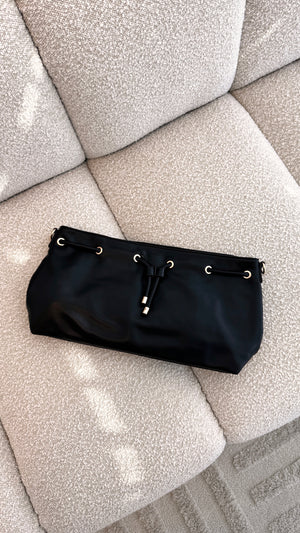 Scout Gathered Handbag - Black - Billy J