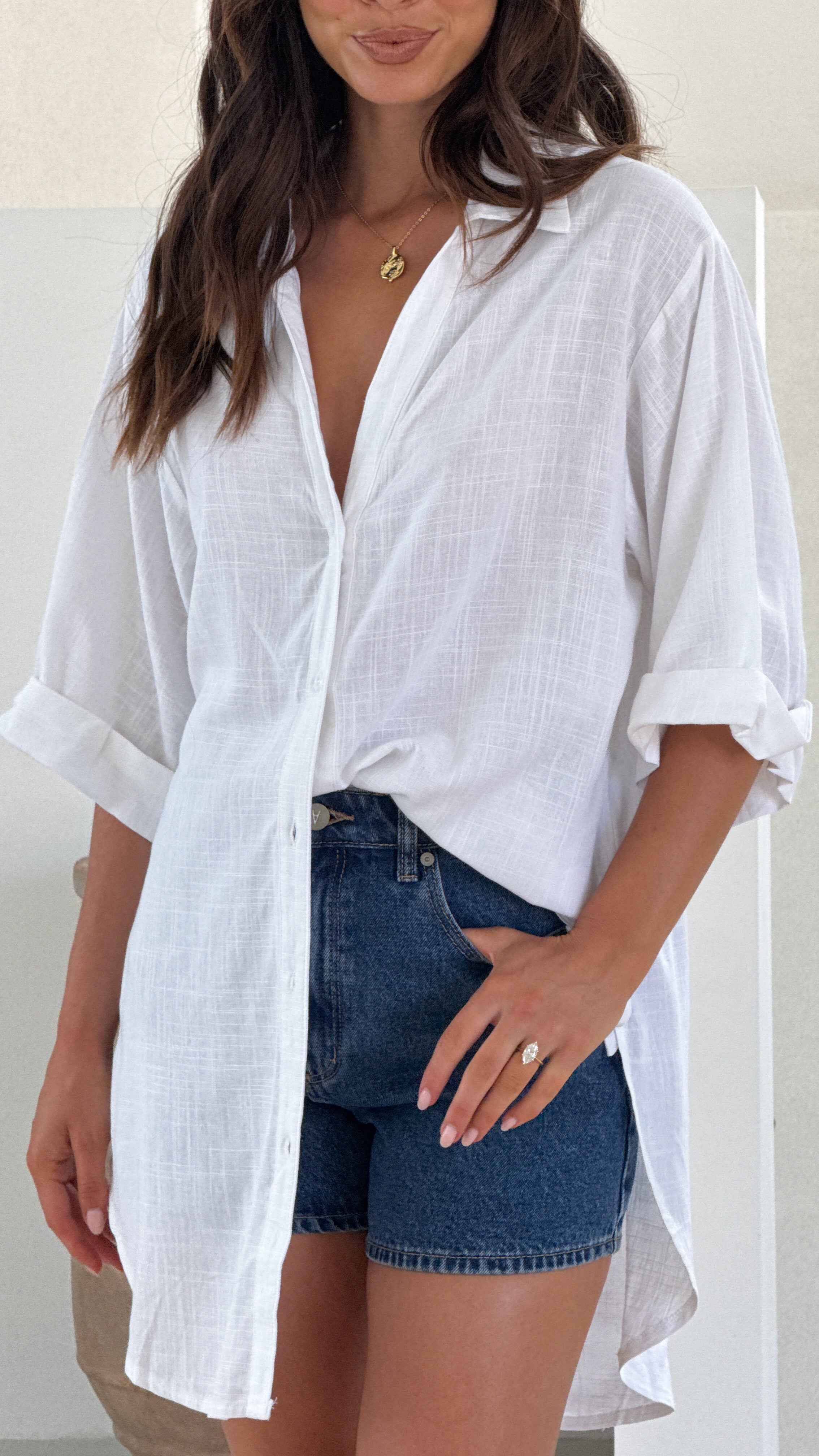 Samson Button Up Shirt - White - Billy J