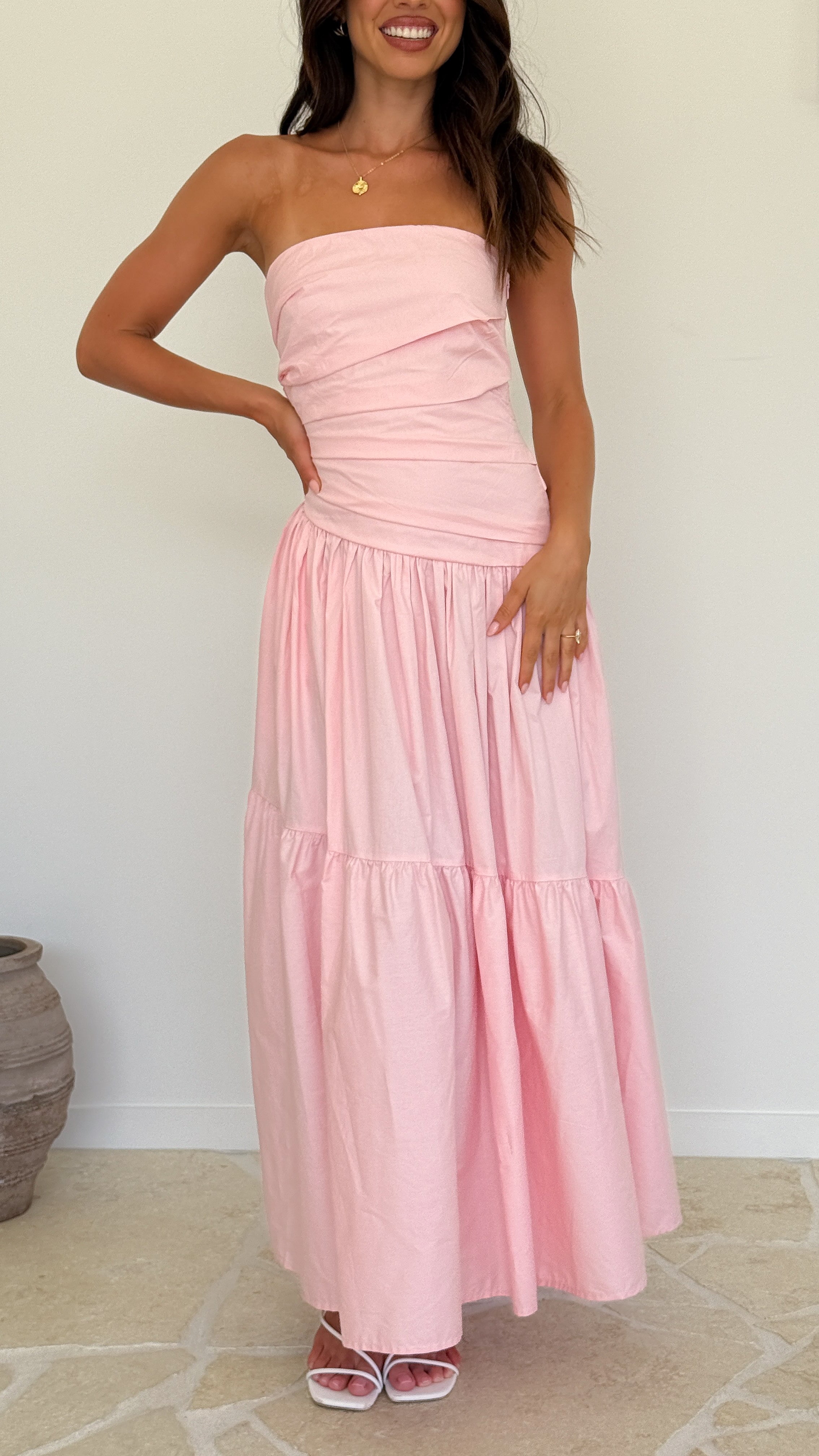 Lola Maxi Dress - Pink - Billy J