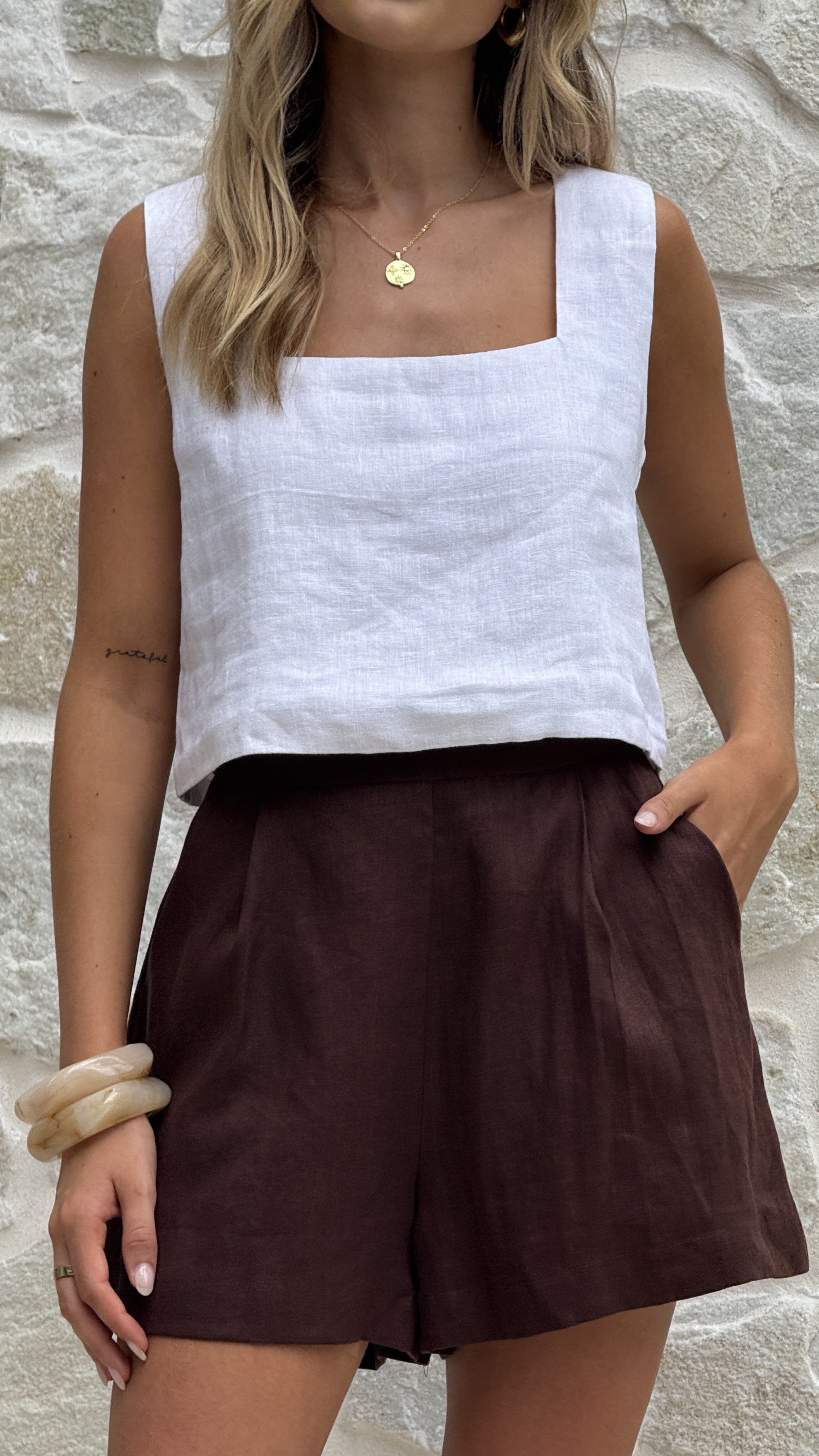 Tillie Shorts - Brown - Billy J