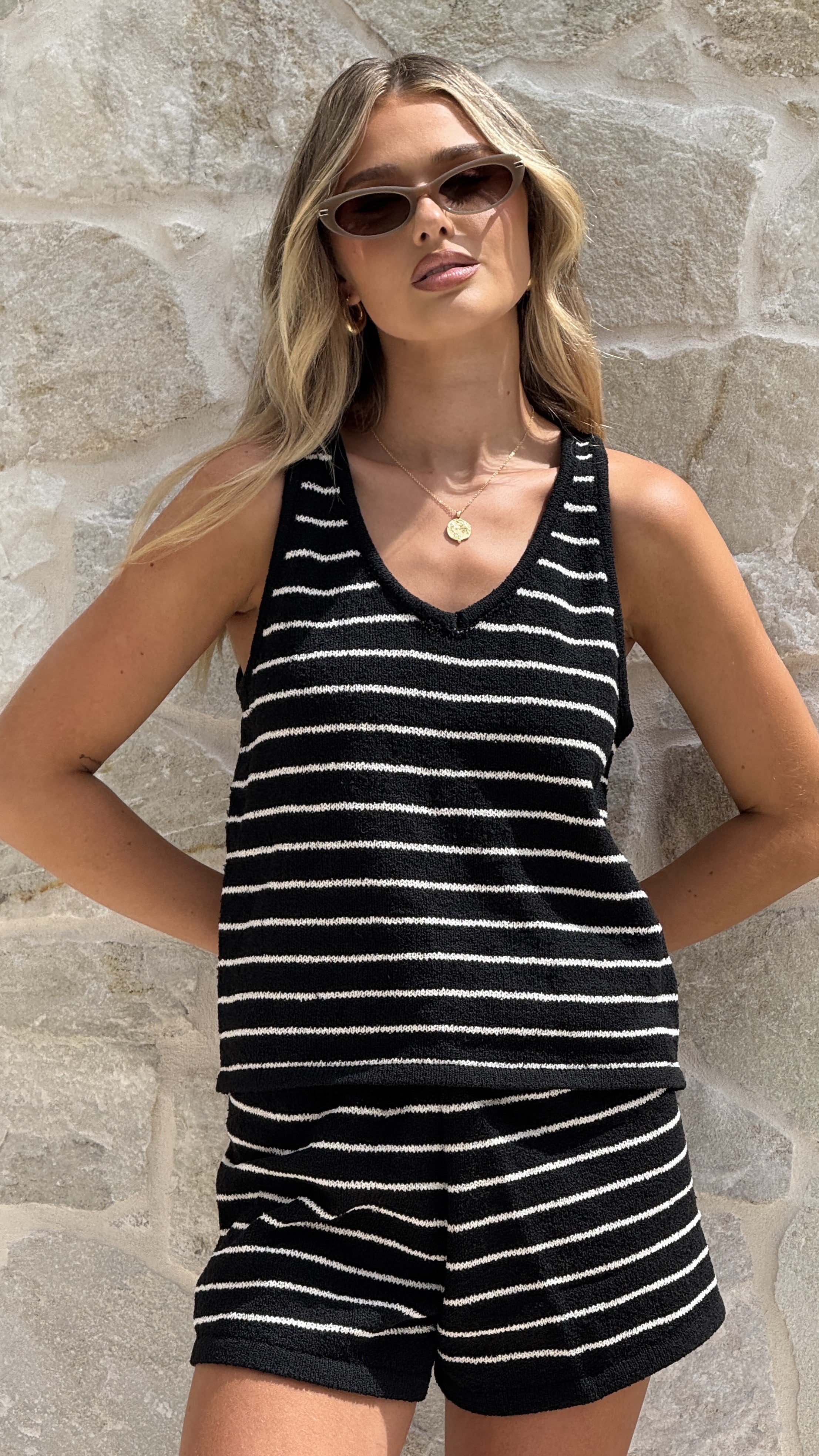 Robin Shorts - Black/White Stripe - Billy J
