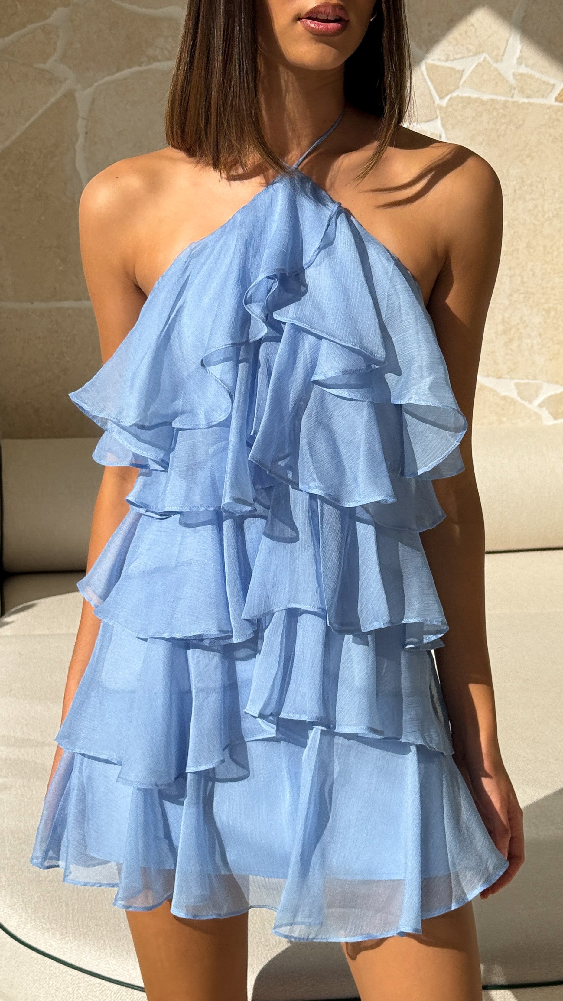 Soho Mini Dress - Blue - Billy J