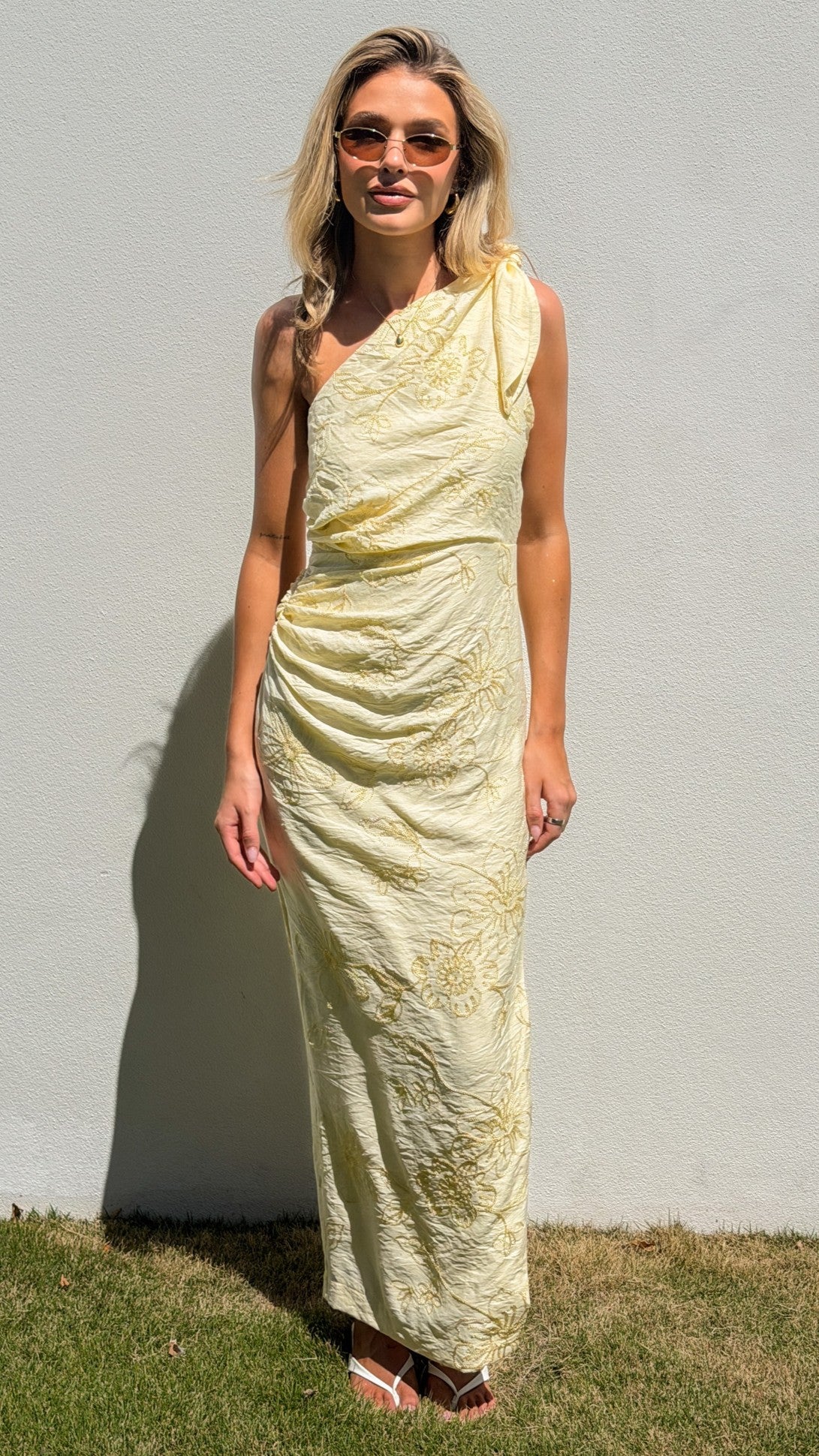 Annie Maxi Dress - Lemon - Billy J