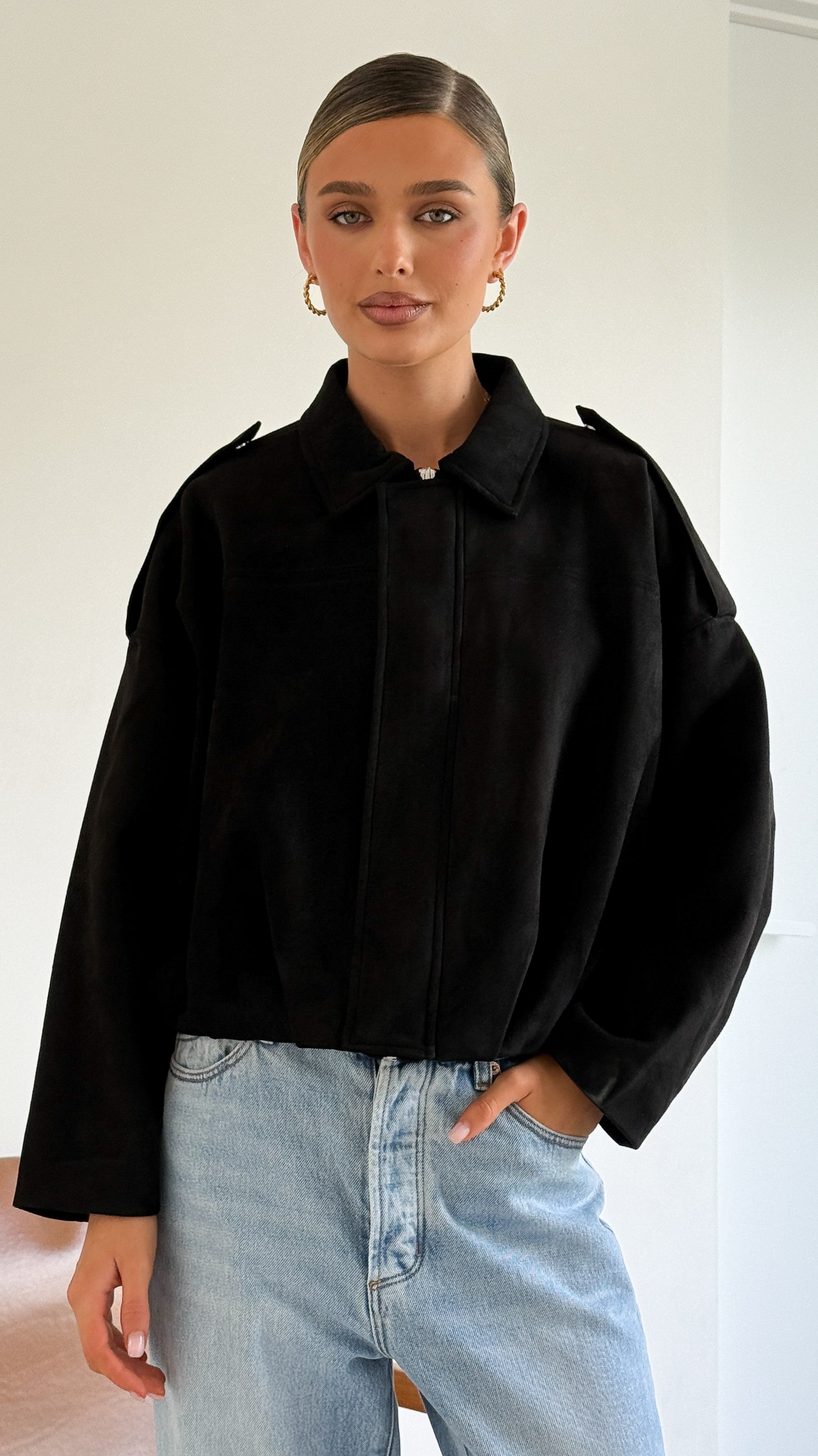 Phoenix Bomber Jacket - Black - Billy J