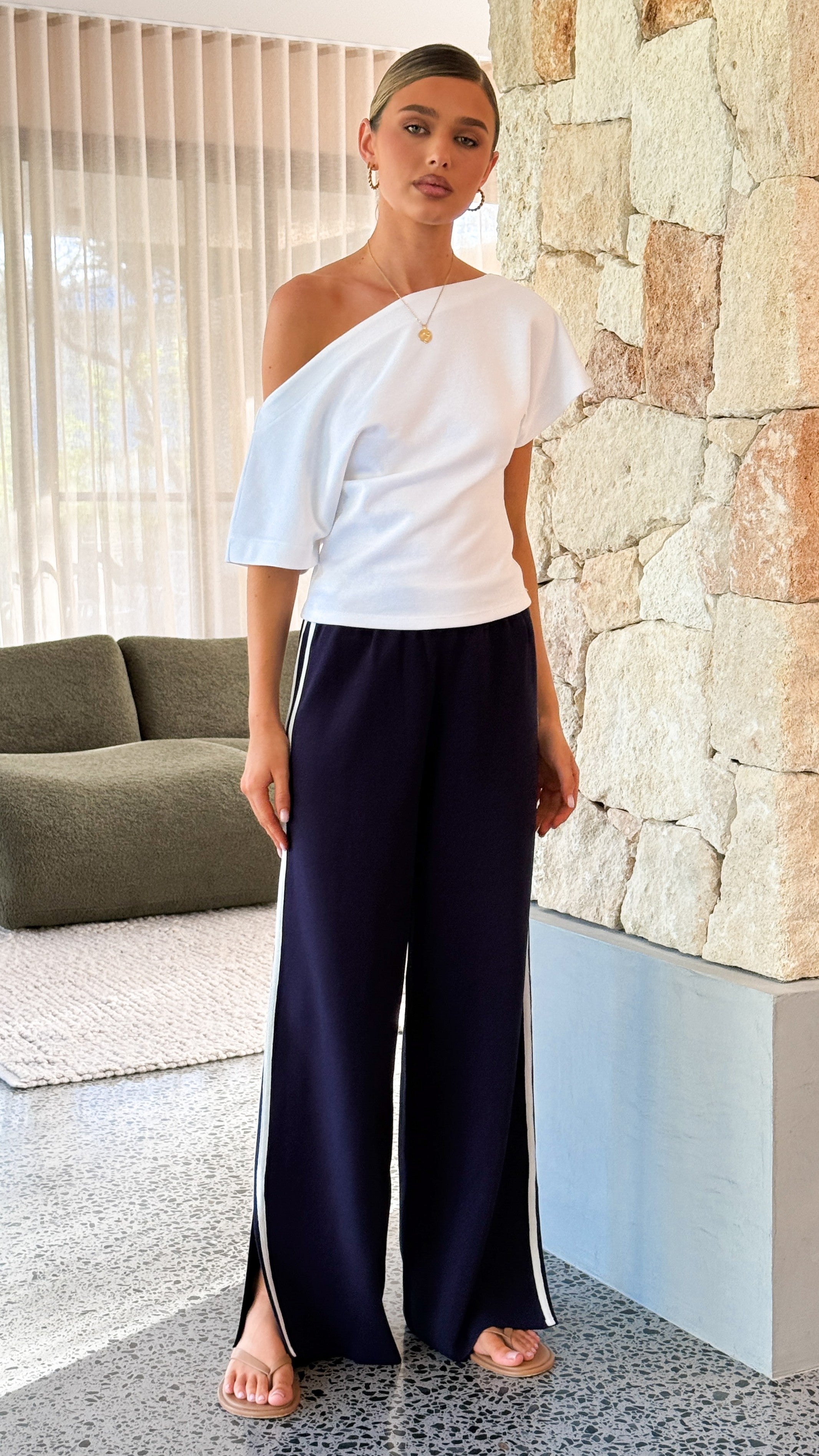 Jaysha Pants - Navy/White - Billy J