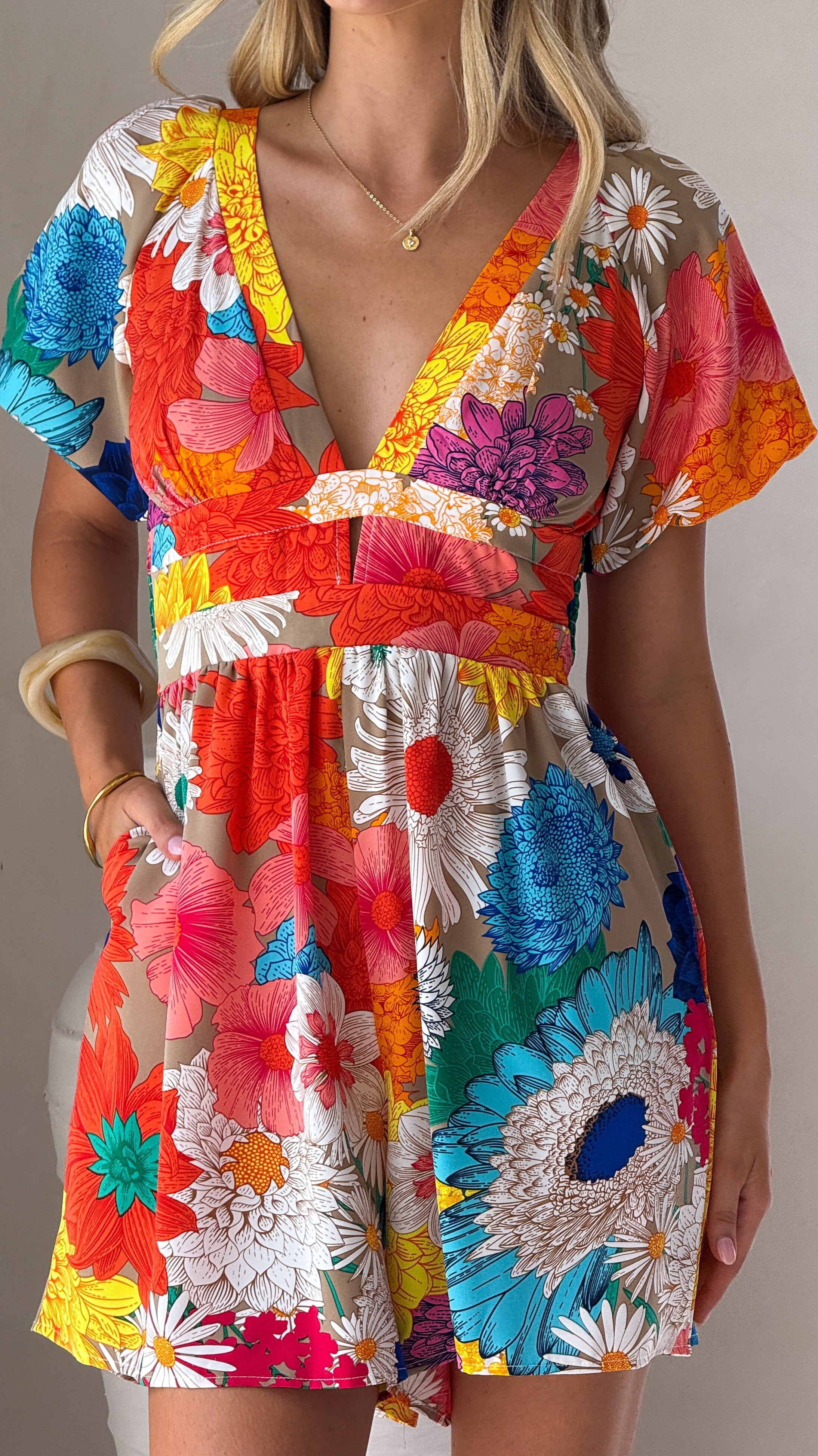 Baker Playsuit - Multi Floral - Billy J