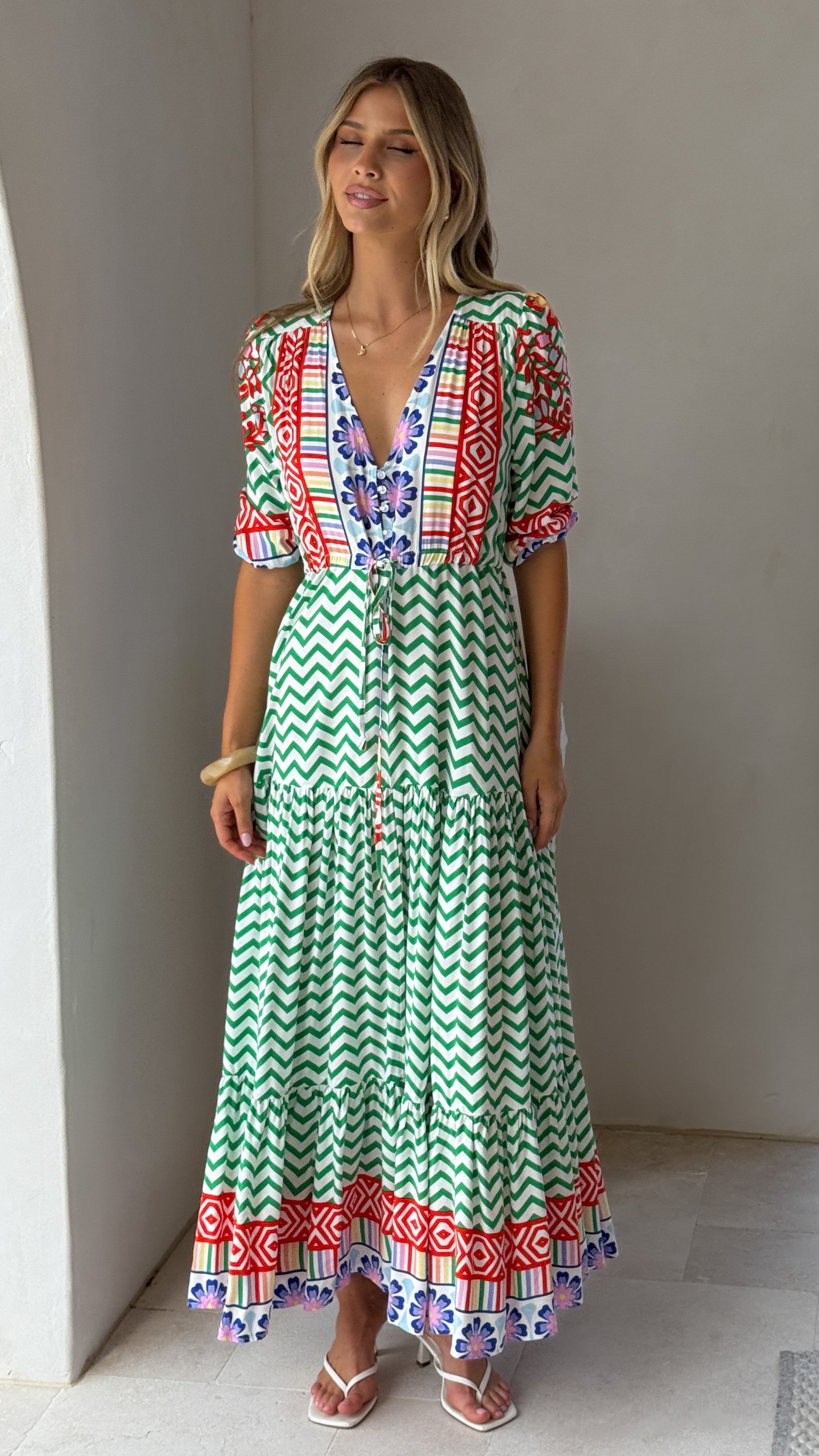 Tessa Maxi Dress - Ziggy Print - Billy J