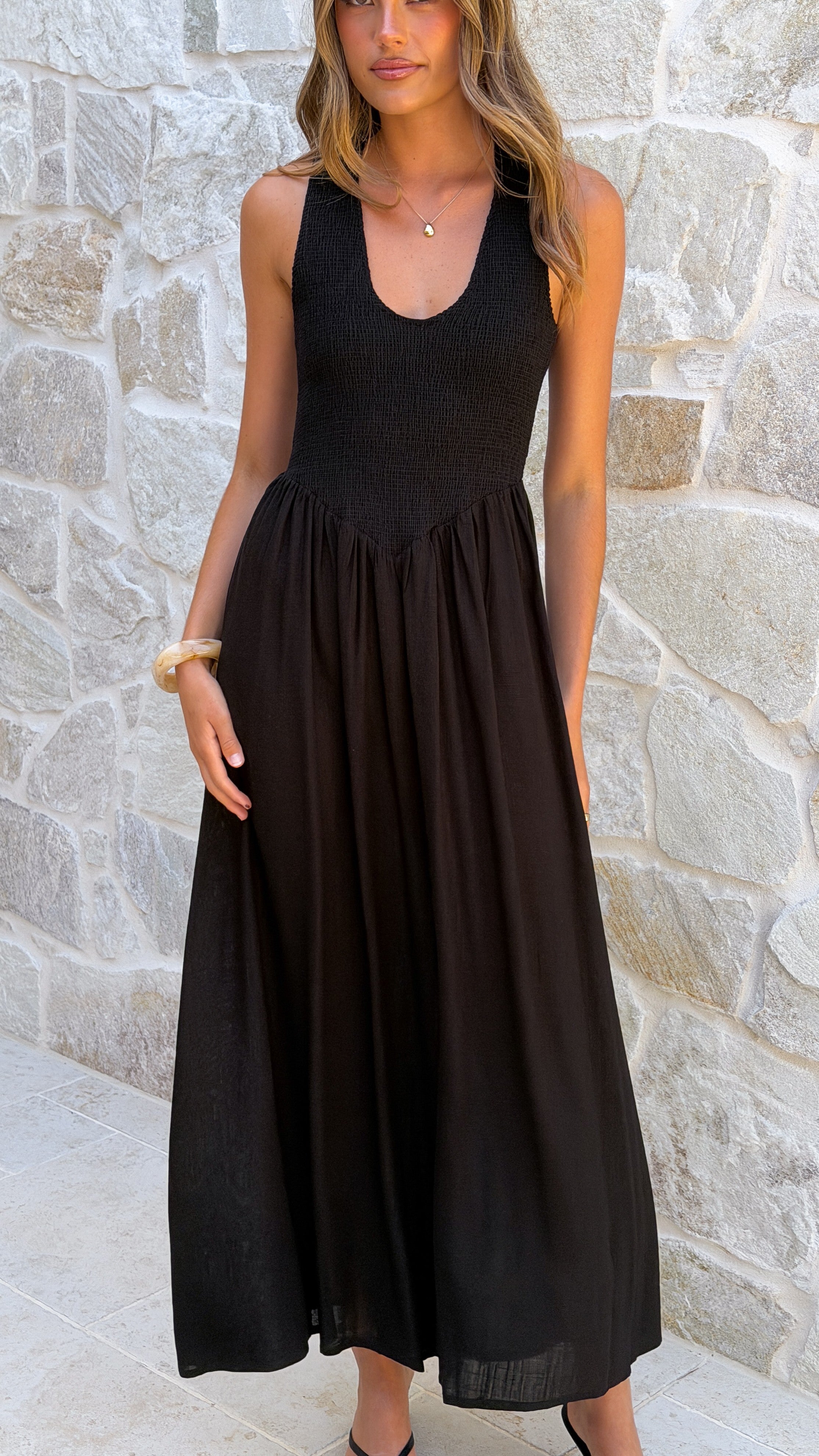 Amira Maxi Dress - Black - Billy J