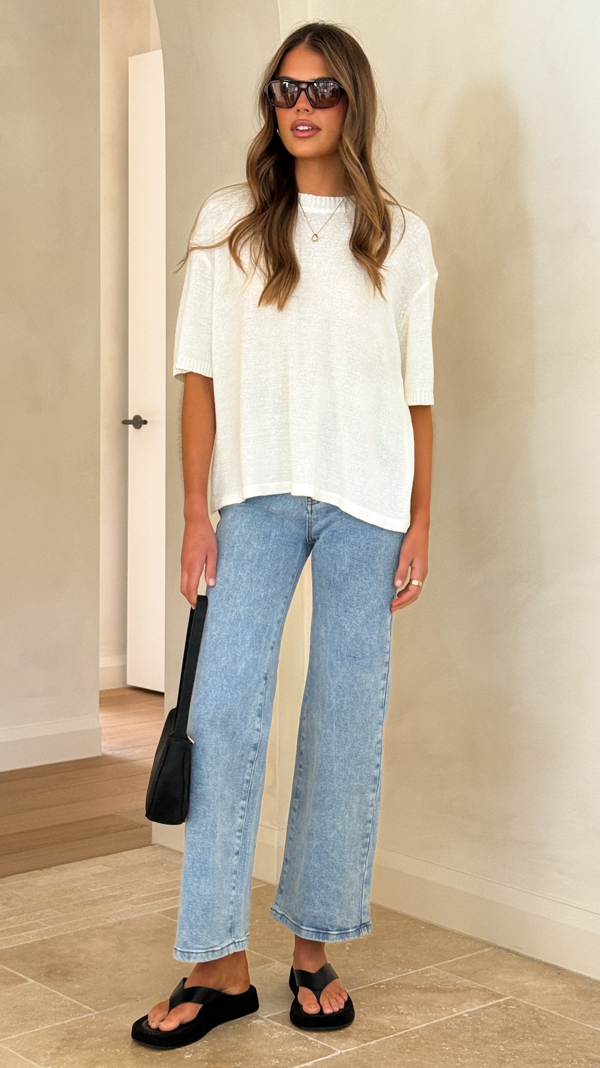 Vinnie Straight Leg Jeans - Light Blue - Billy J