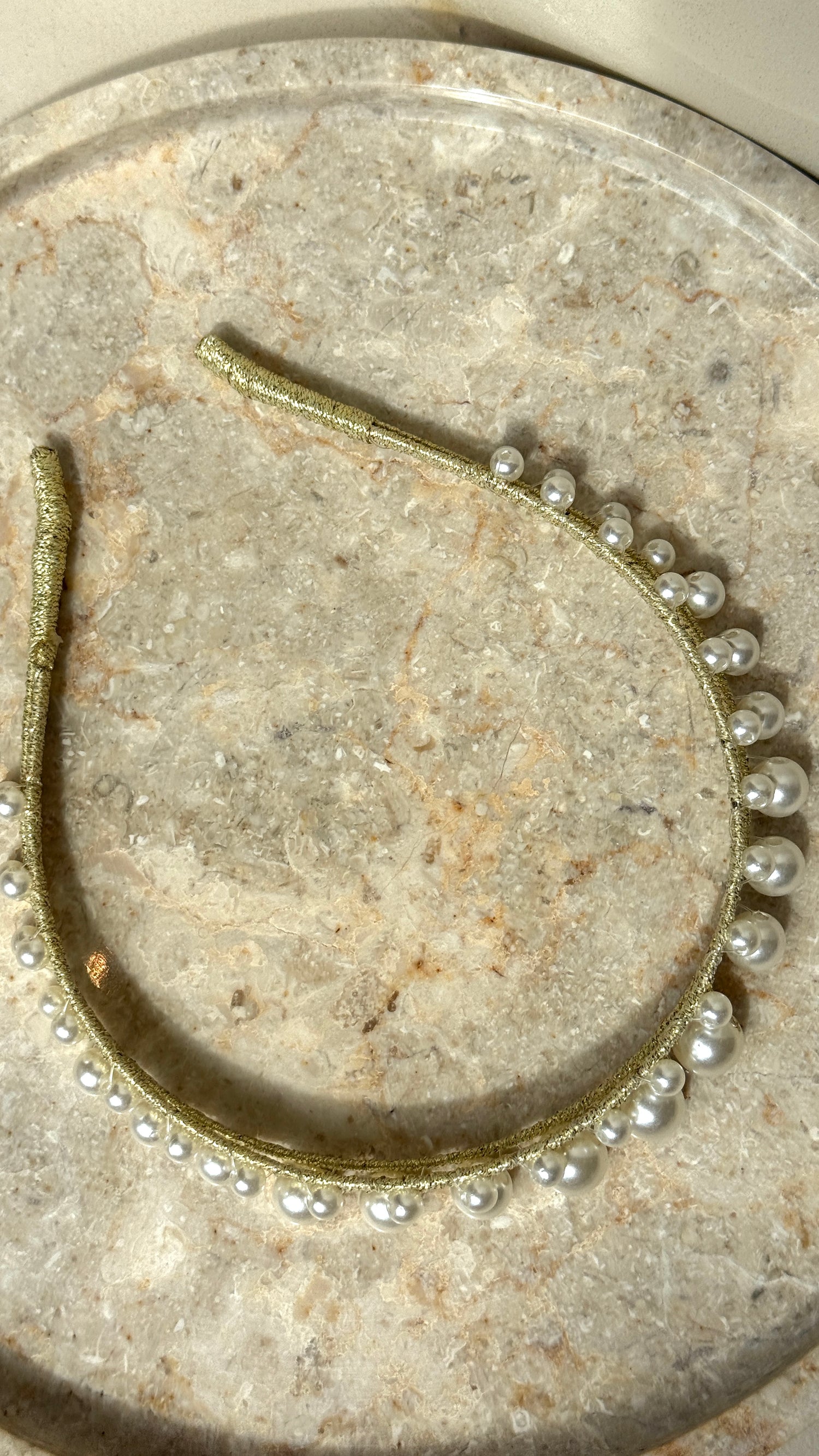 Diva Pearl Statement Headband - Pearl - Billy J