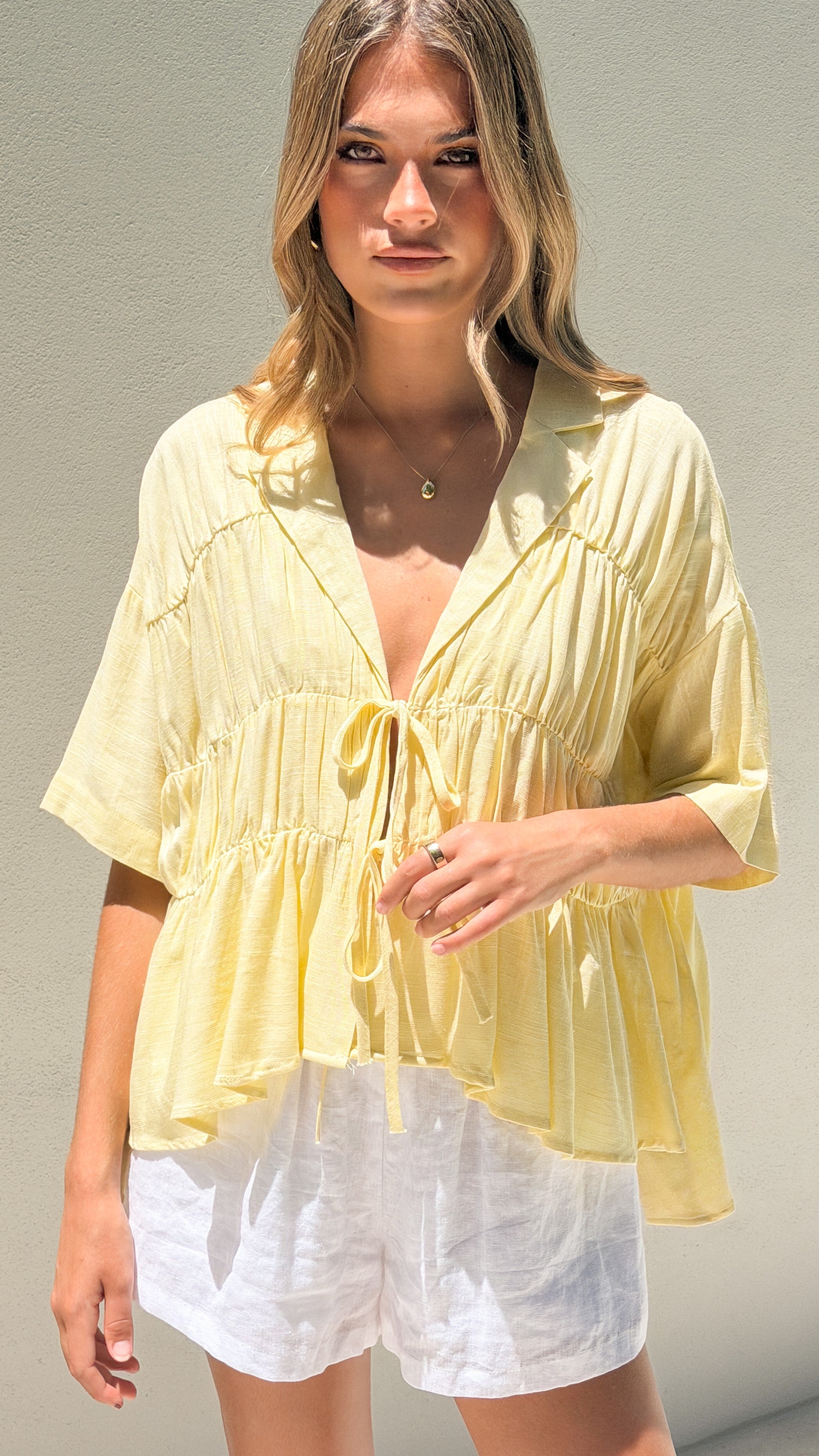 Kailey Top - Yellow - Billy J