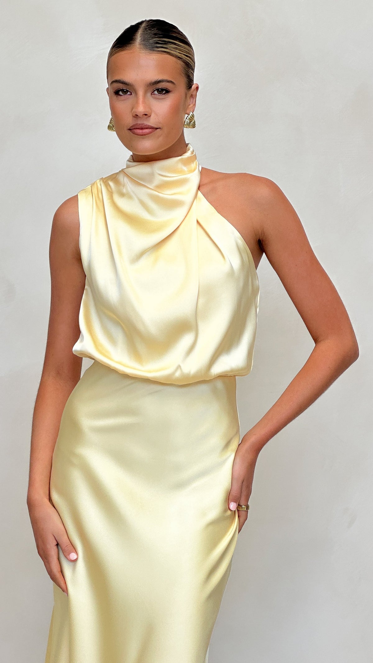 knee length dresses for ladies Esther Maxi Dress - Lemon - Buy Women's Dresses