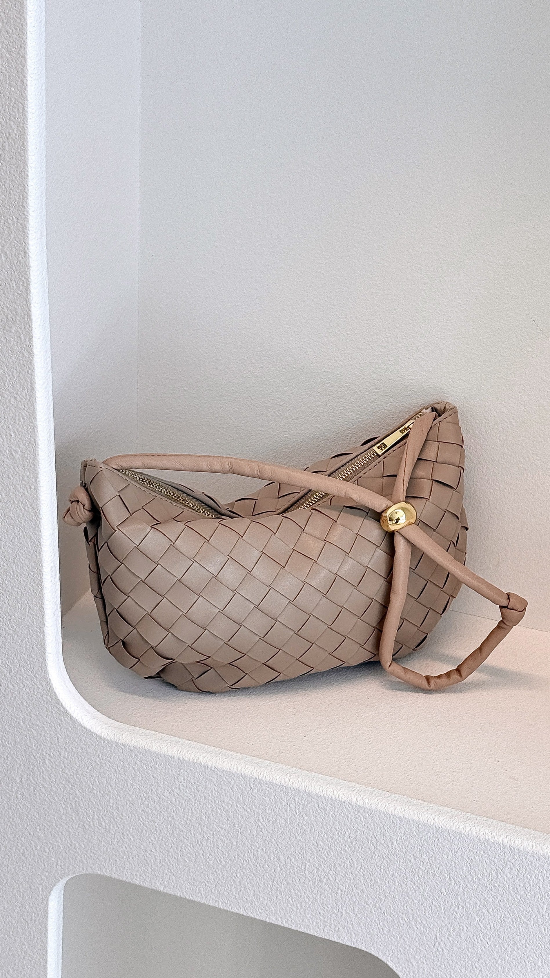 Kacey Handle Bag - Stone - Billy J