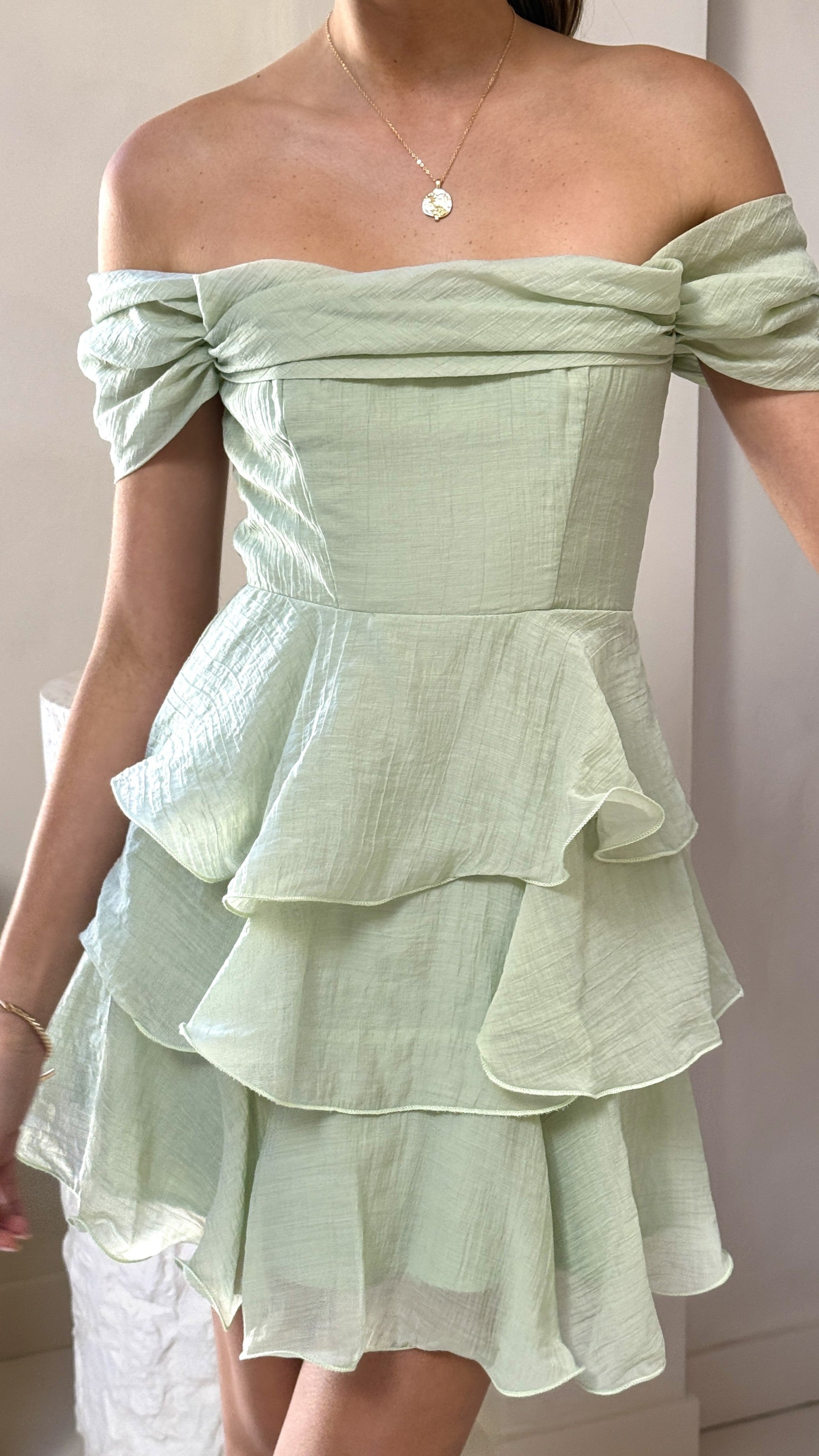 Lanelle Mini Dress - Sage - Billy J